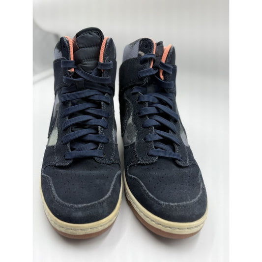 Size 9.5 - Nike Dunk Sky Print High Armory Navy W Very Rare NBS258