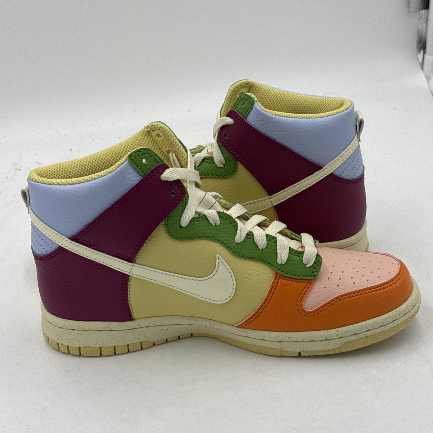Size 4 (GS) - Nike Dunk High Next Nature Multicolor