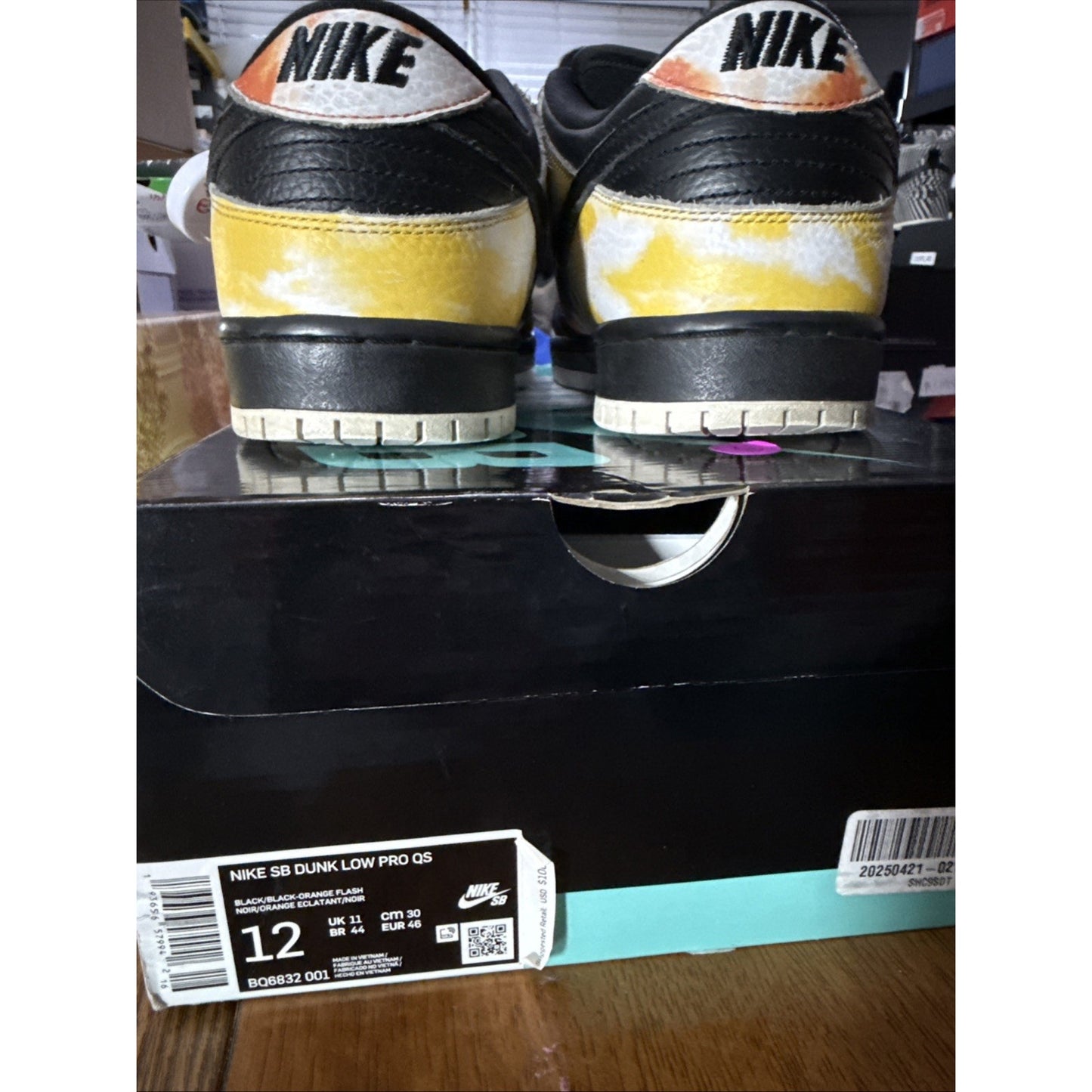 Size 12 - Nike Dunk SB Low Tie-Dye Raygun - Black