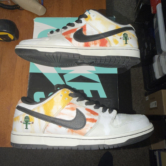 Size 9.5 - Nike Dunk SB 2019 Low Tie Dye Rayguns