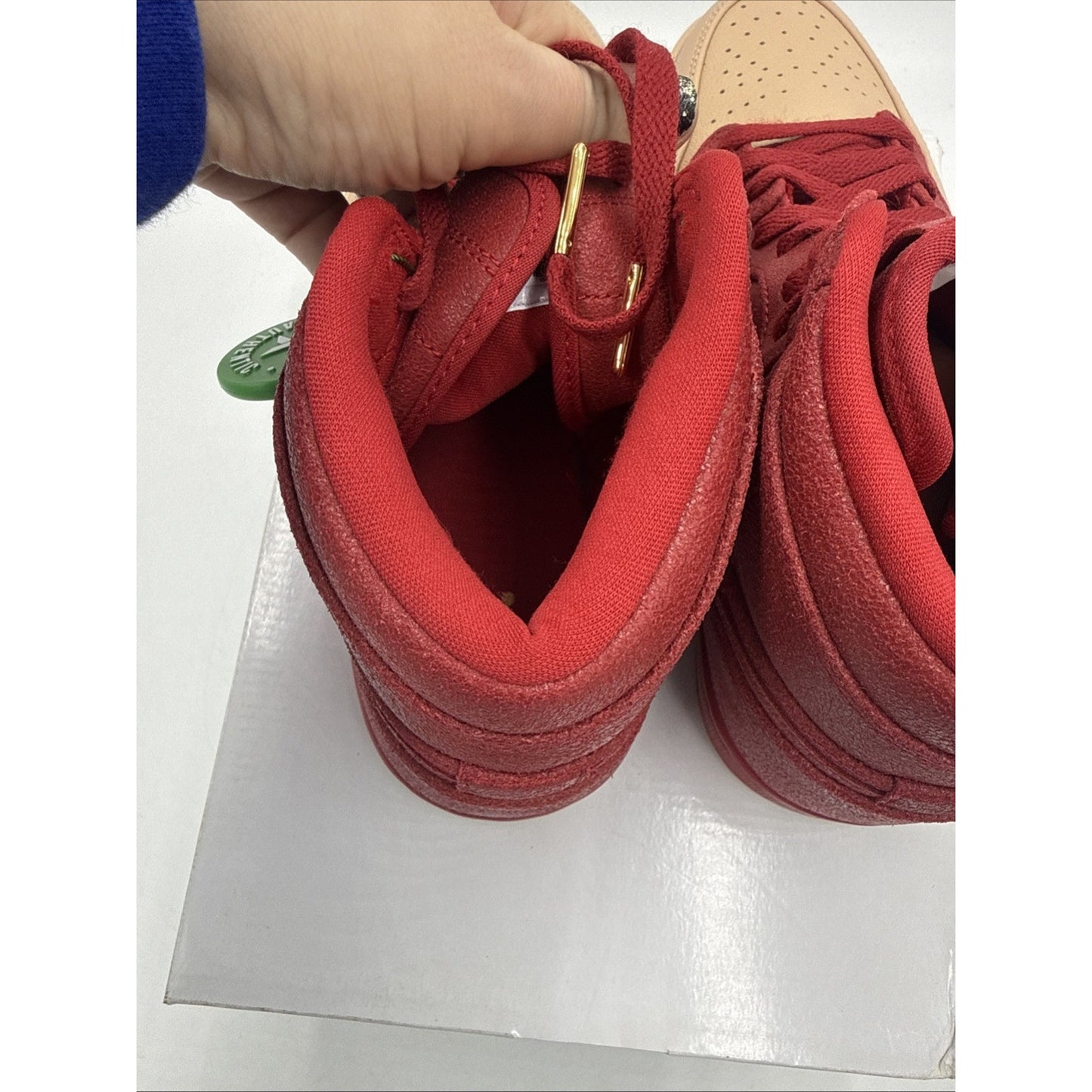 Size 9.5 - Air Jordan 1 Retro Premium High Dipped Toe - Red W