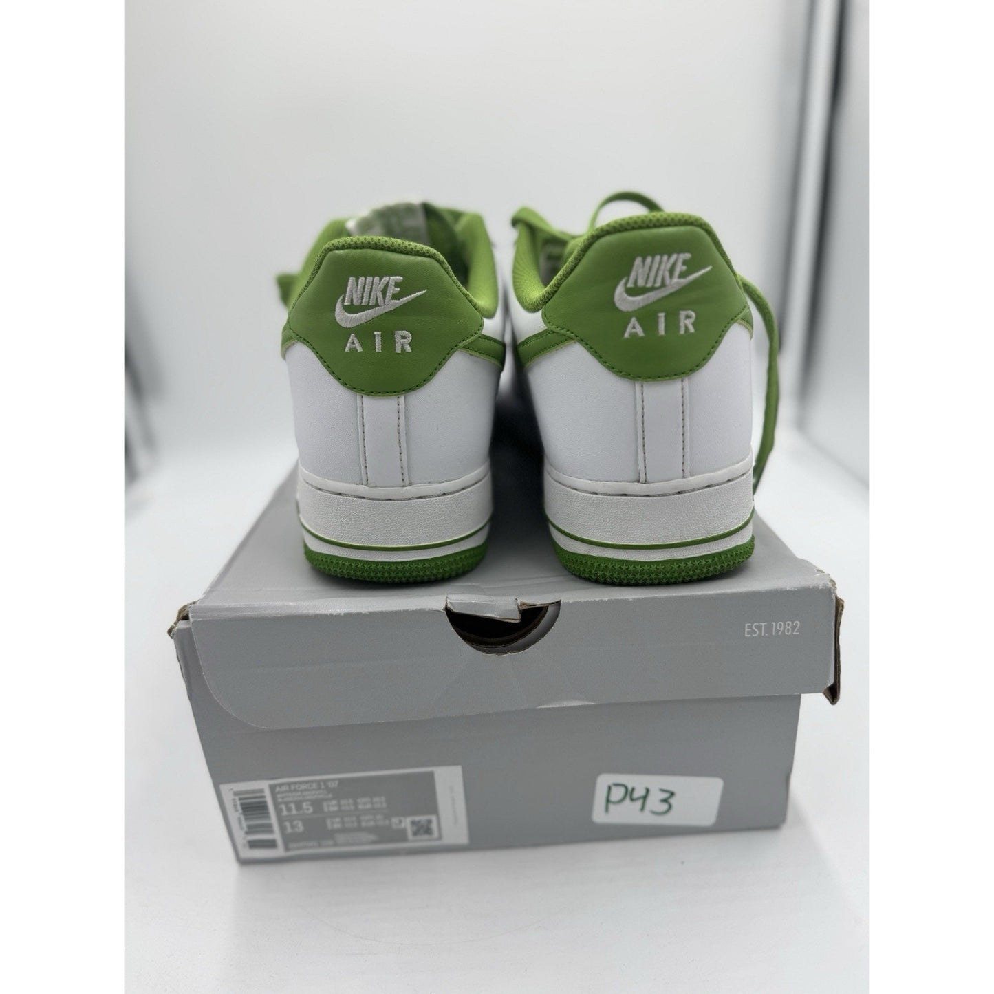 Size 11.5 - Nike Air Force 1 '07 White Chlorophyll