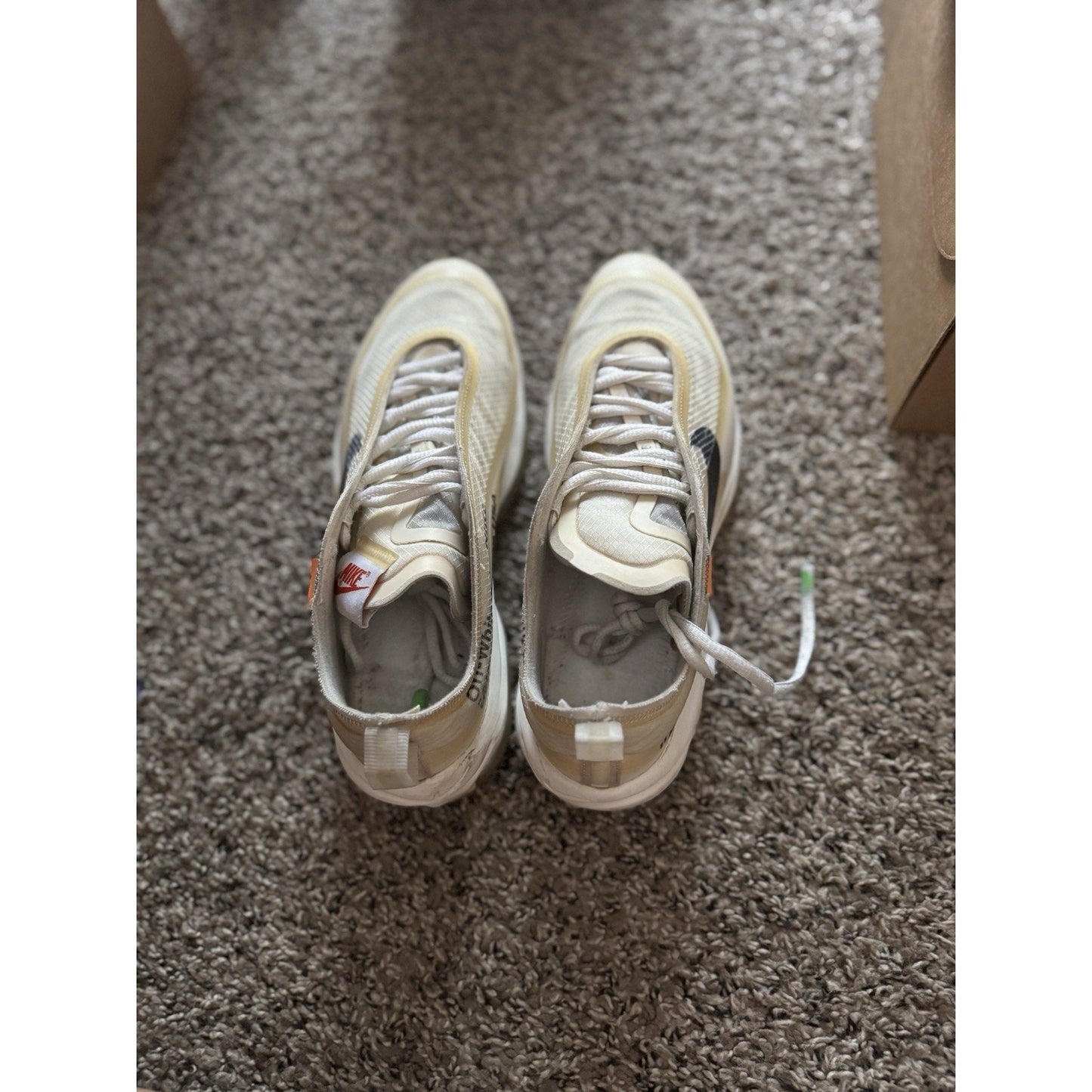Size 7 Women - Nike Off-White x Air Max 97 OG The Ten Heavily Worn No Insoles