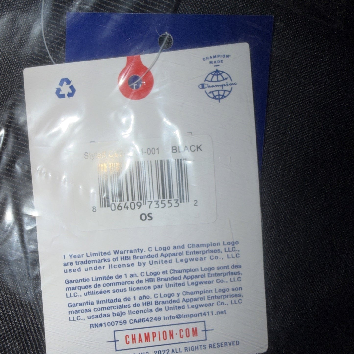 Champion Duffle Bag Black