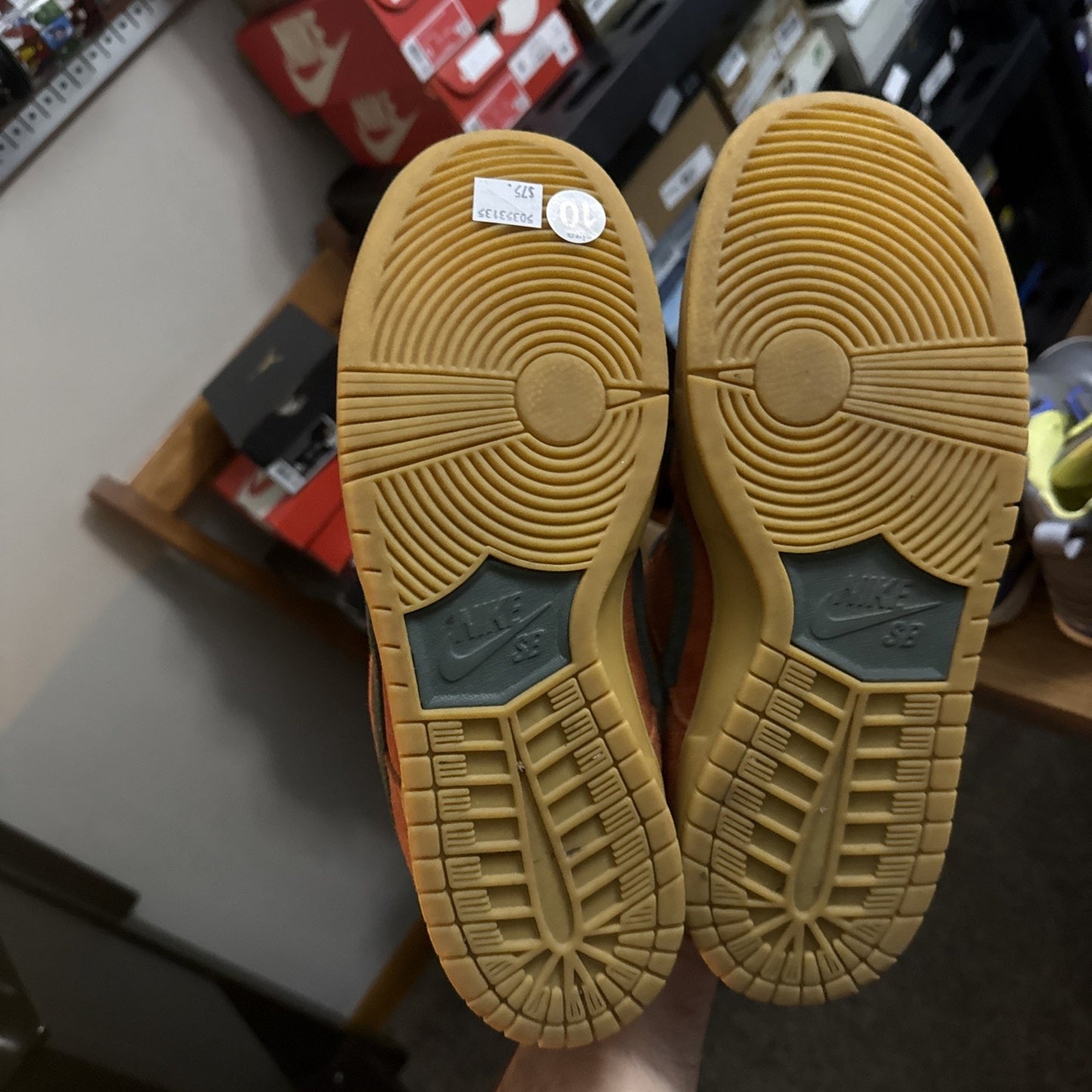 Size 10 Mens Nike SB Dunk Low 'Burnt Sunrise'