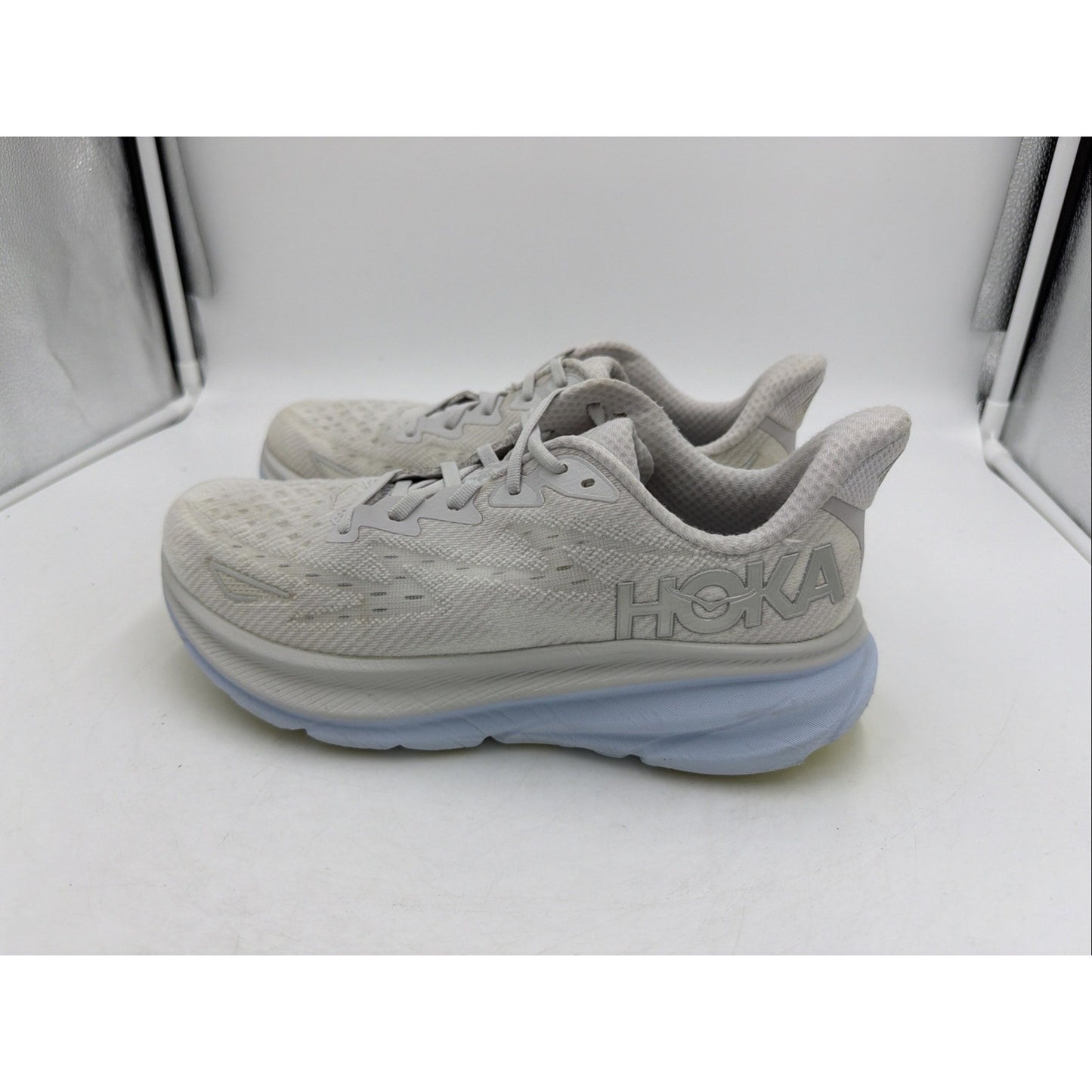 Size 10 - Hoka One One Clifton 9 Nimbus Cloud Ice Water W