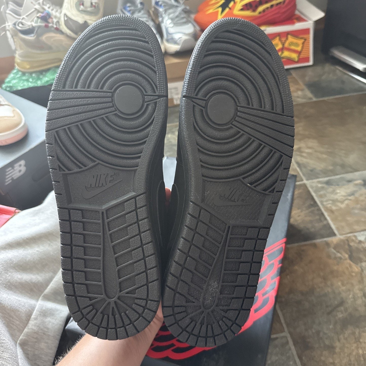 Size 12.5 - Air Jordan 1 Retro Low Triple Black