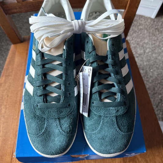 Adidas Originals Gazelle Mineral Green White Suede Mens Size 12 BS015