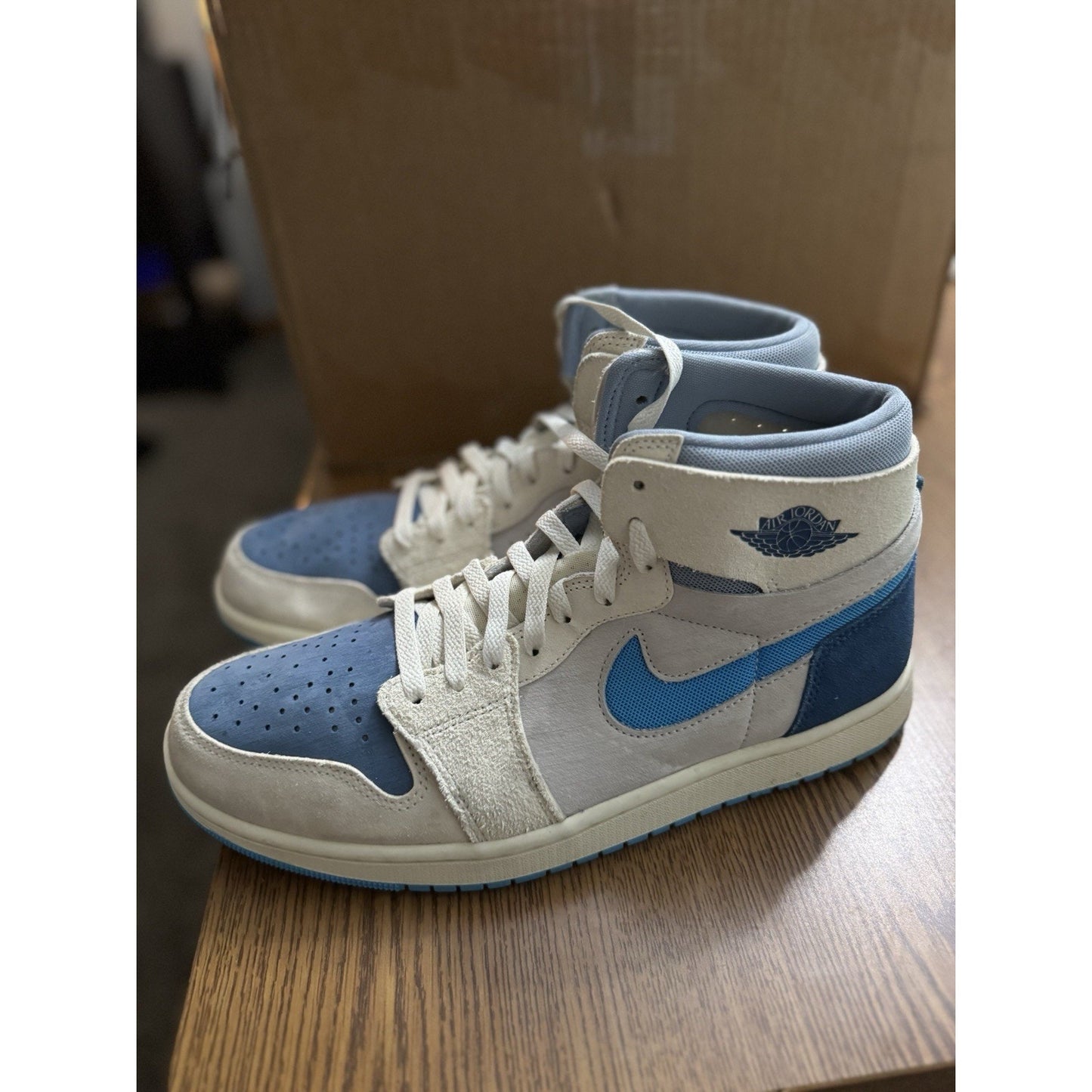 Size 11.5 - Air Jordan 1 Zoom Comfort 2 High Dark Powder BluE NBS097