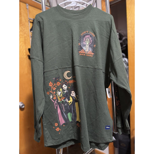 NEW Disney Parks Spirit Jersey Medium Green Halloween Hocus Pocus Be Your Magic