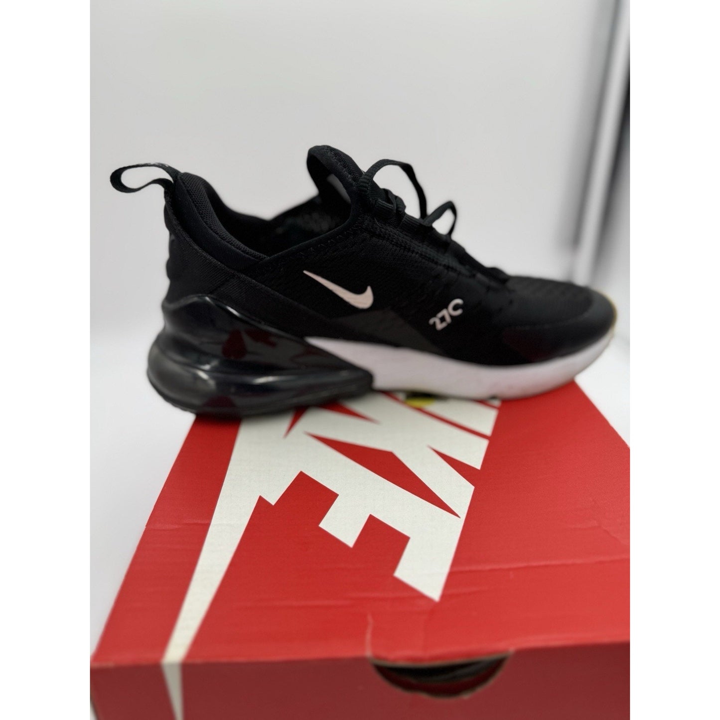 Size 6 (GS) - Nike Air Max 270 Low Triple Black - 943345-001