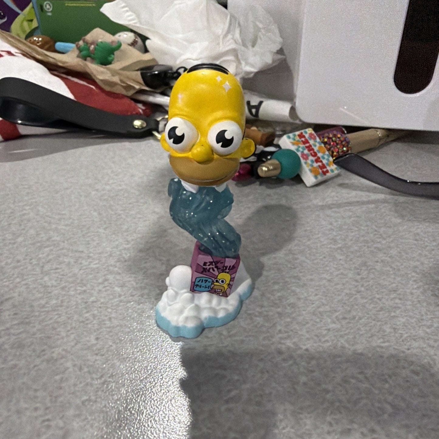 Kidrobot The Simpsons Mr.Sparkel Mini Blue PVC Vinyl Figure Sofubi Toy H8CM(3in)