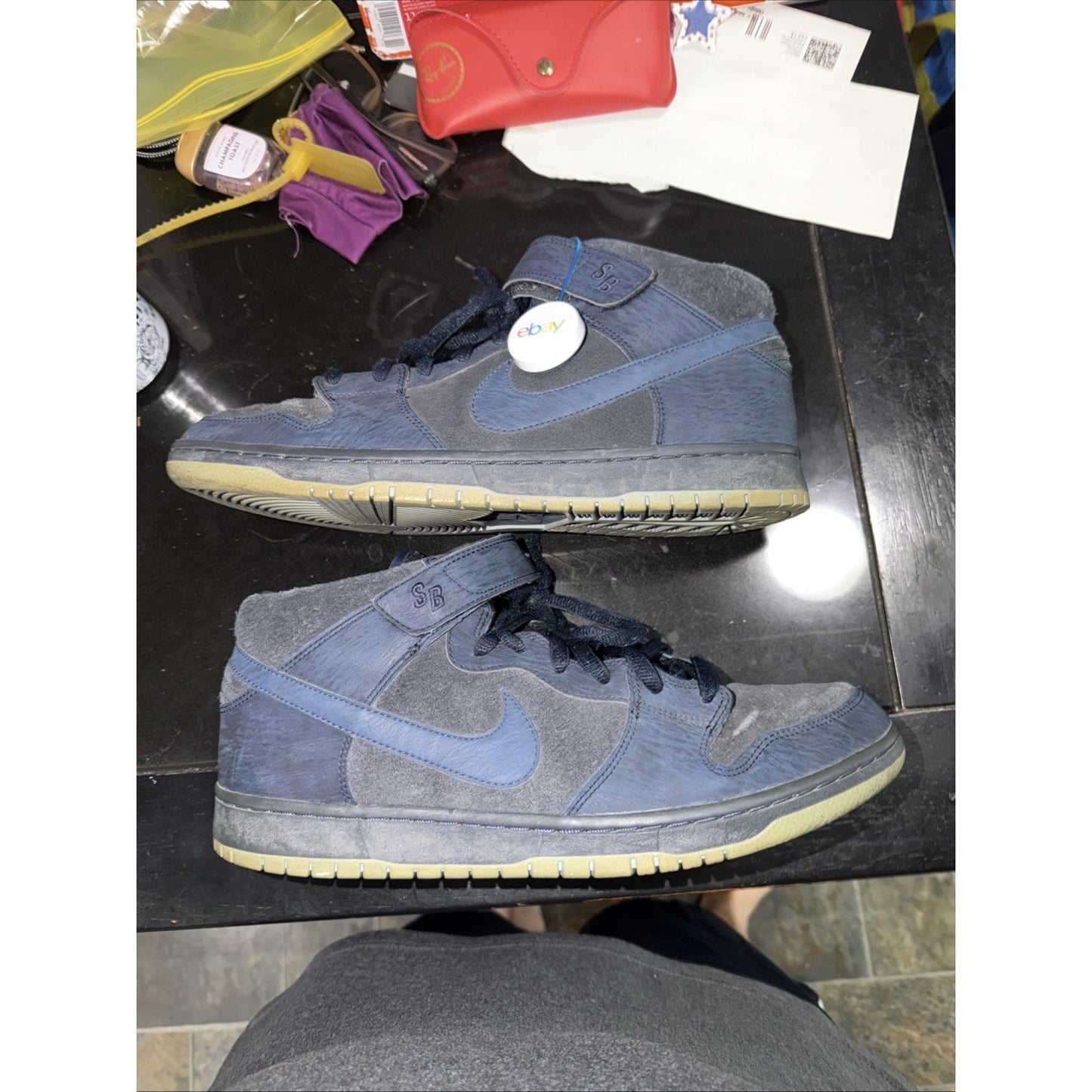 Nike Sb dunk mid 314383-444 Dark Obsidian/navy blue/thunder blue size 12