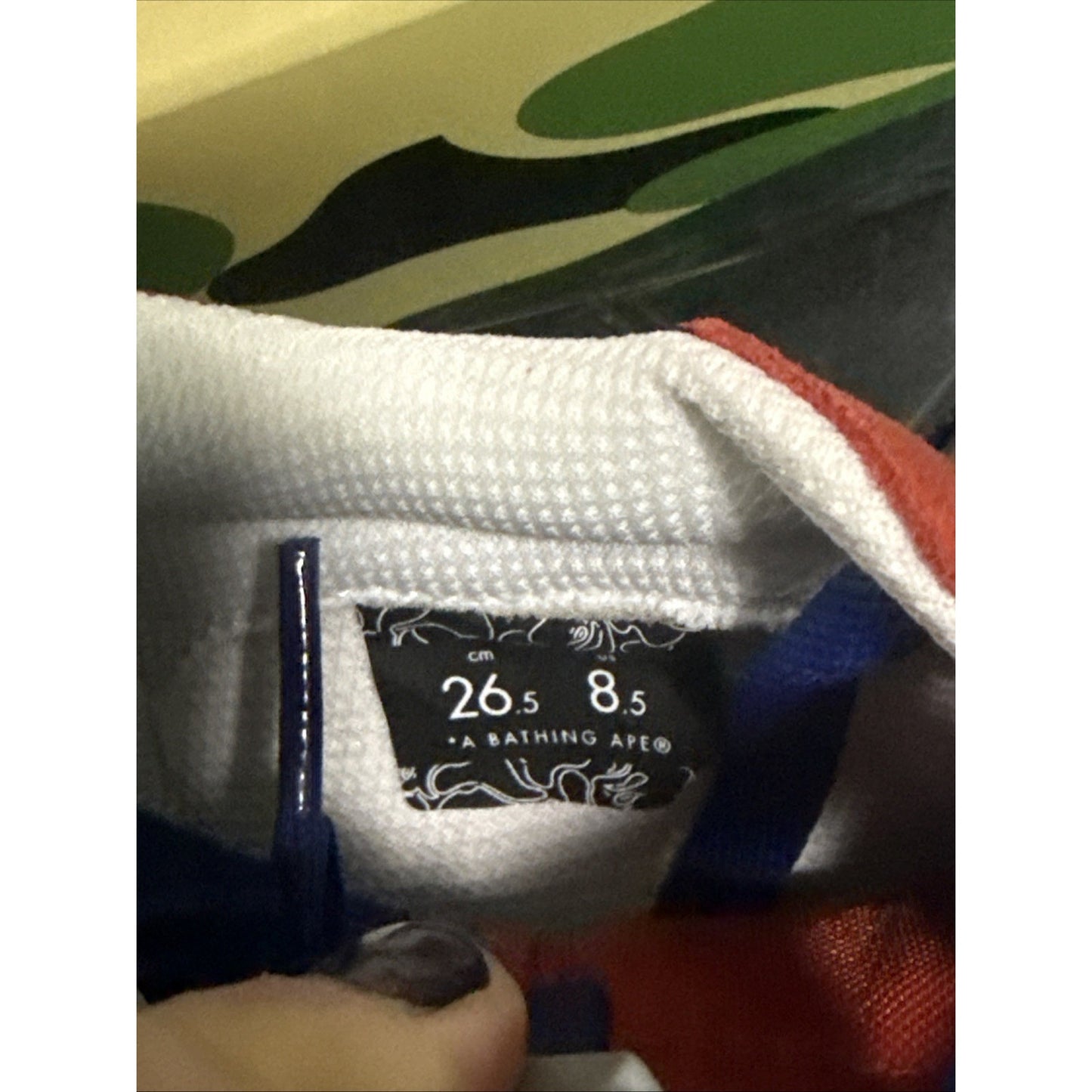 Size 8.5 - A Bathing Ape Mad Sta #1 M1 Red