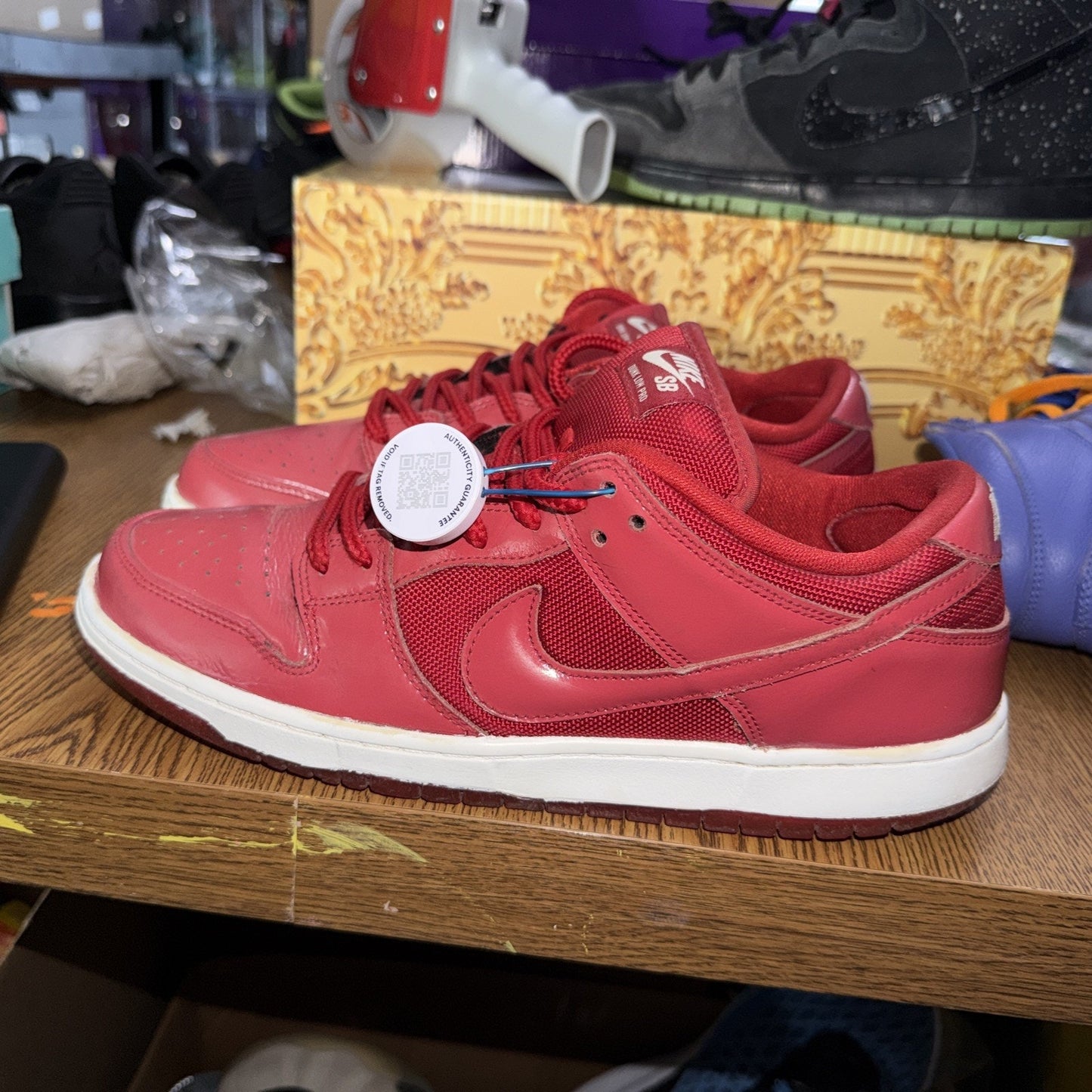 Size 12 - Nike Dunk Pro SB Low Red Patent Leather