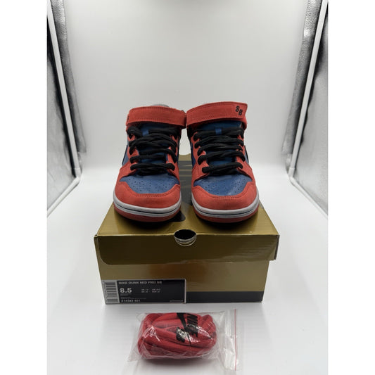 Size 8.5 - Nike Dunk Pro SB Mid Spider Man