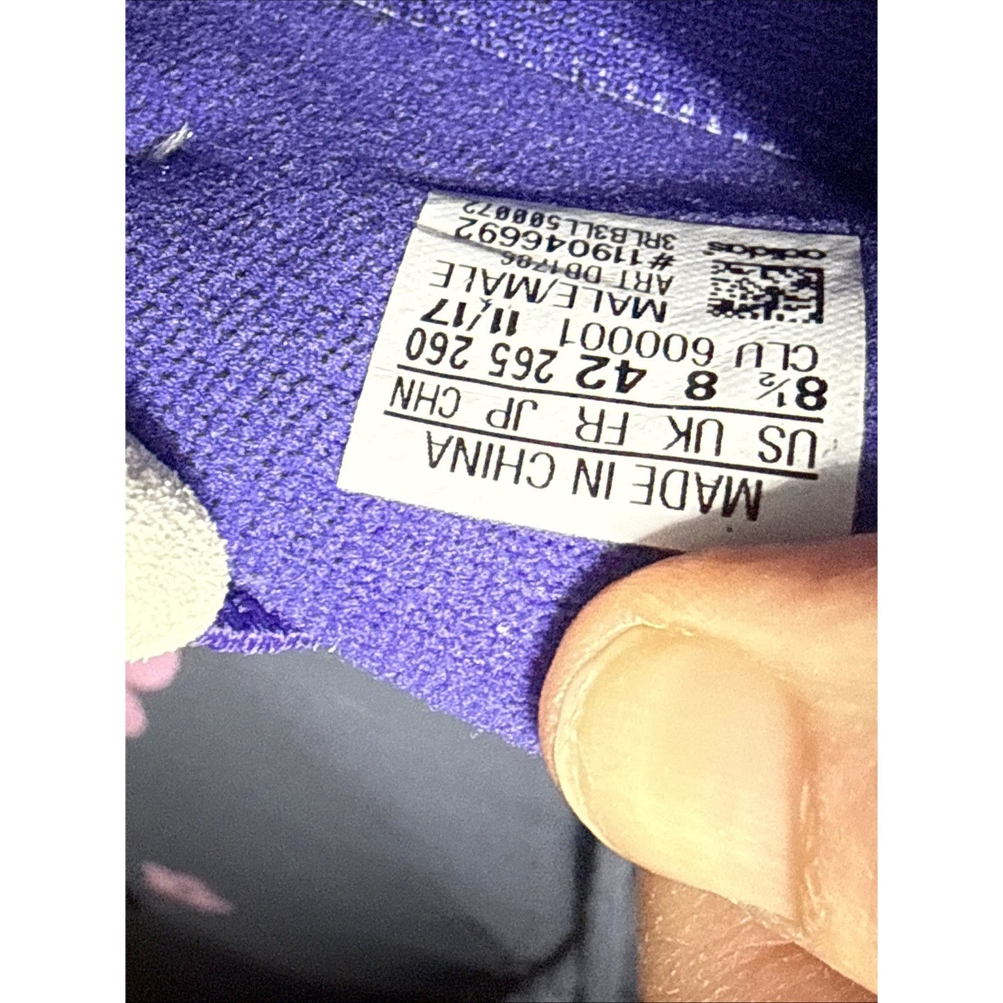 Size 8.5 - Nice Kicks x Adidas Crazy 1 ADV White Teal Purple