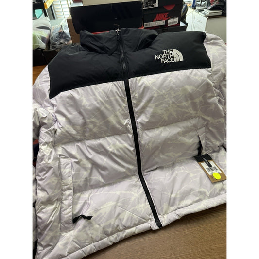 The North Face 1996 Retro Nuptse Print Quilted Down Jacket Women's/Plus 2X/Lilac