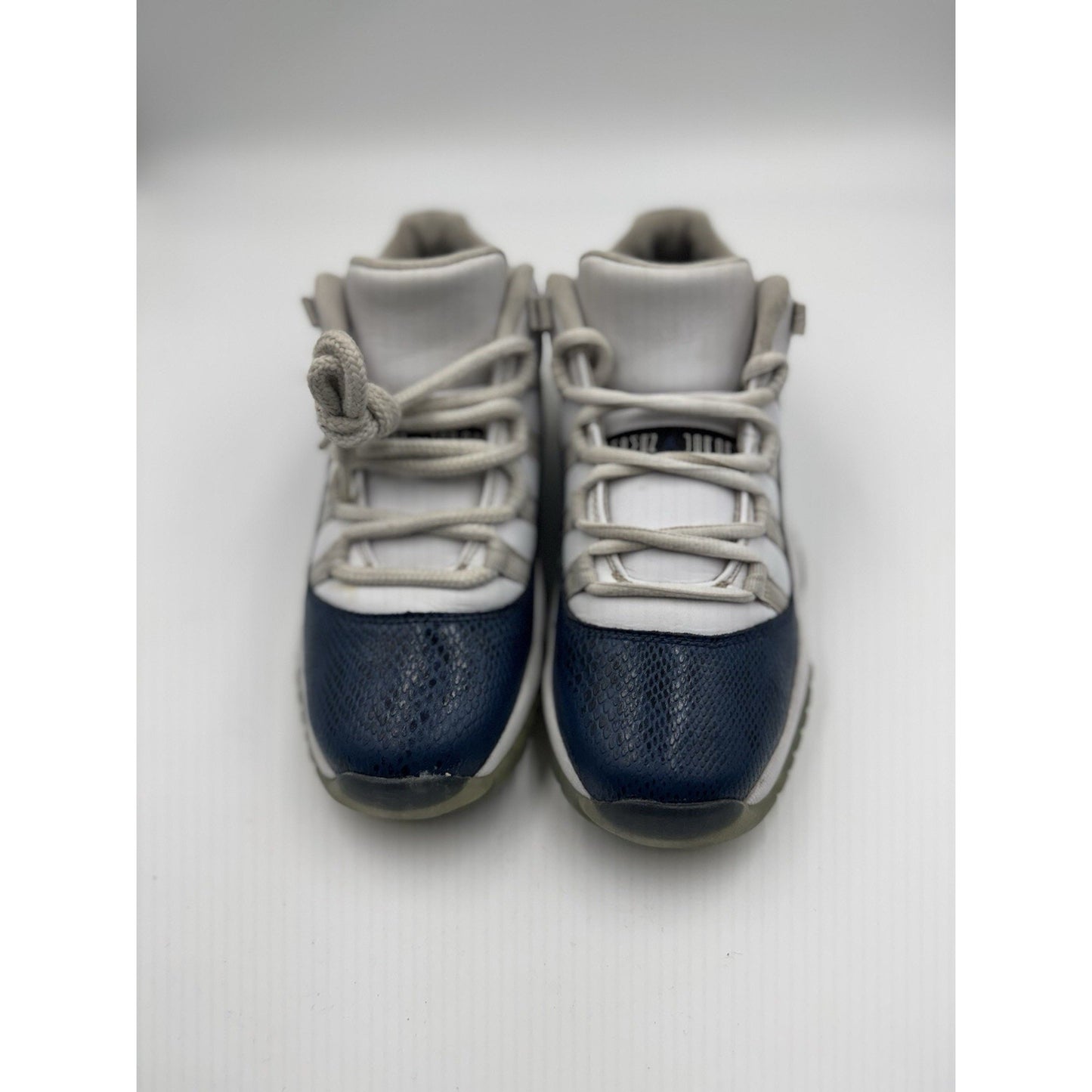 Size 7y (GS) - Jordan 11 Retro 2019 Low Navy Snakeskin NBS330