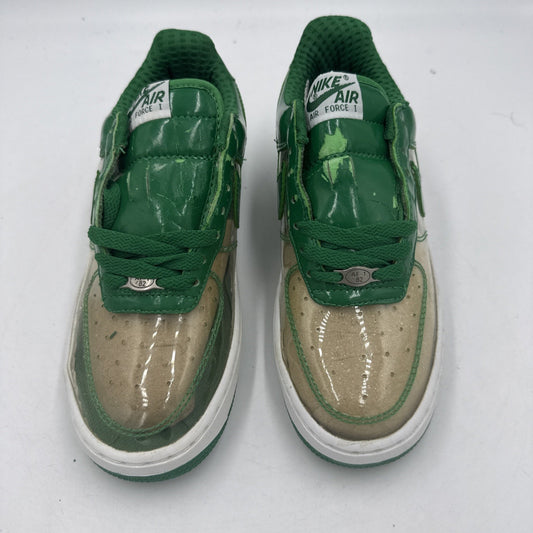 Size 6 Nike Air Force 1 Green And Clear 30635-131 2006 Rare Shoe