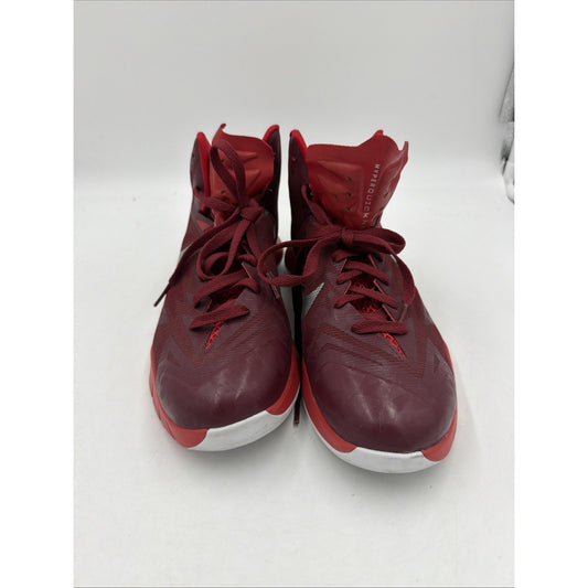 Size 6.5 - Nike Lunar Hyperquickness TB Team Red Silver
