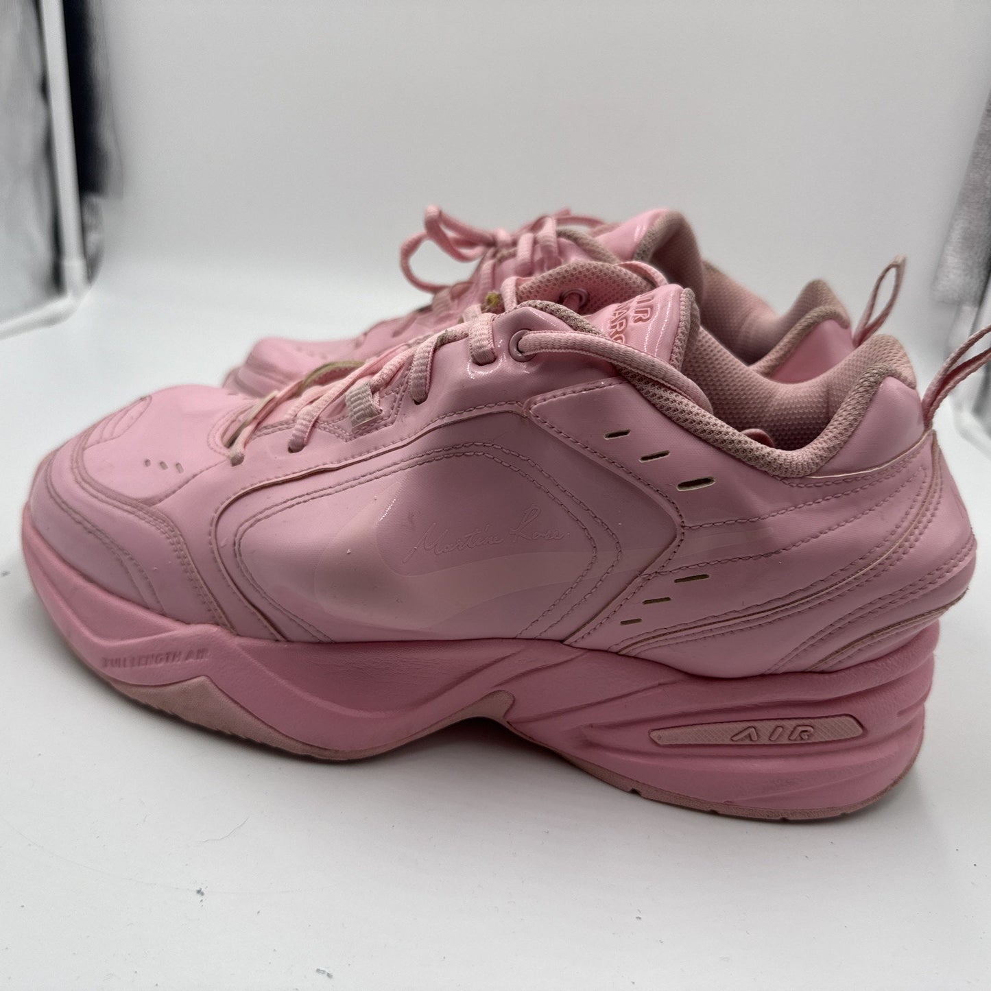 Size 10 - Nike Martine Rose x Air Monarch IV Soft Pink