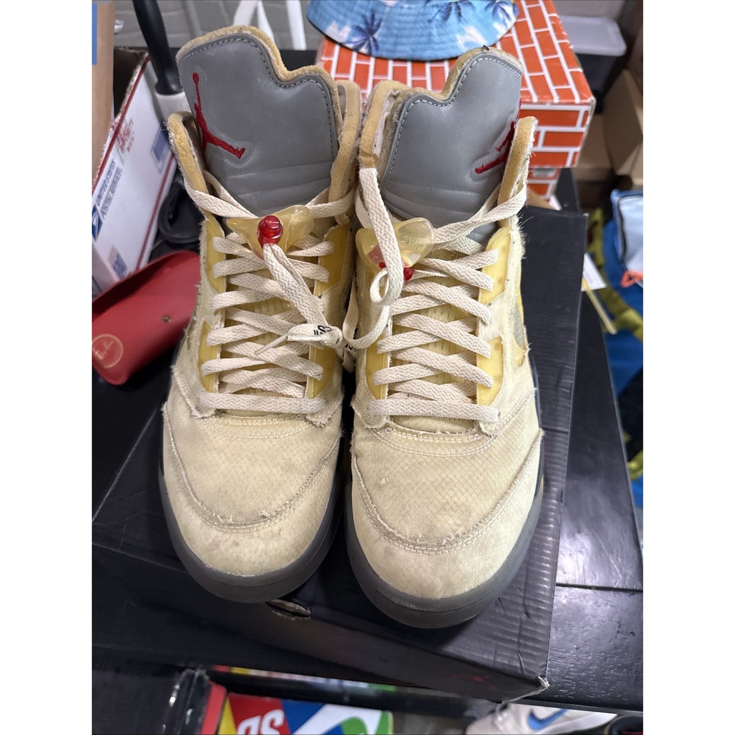 Size 12 - Jordan 5 SP x Off-White Mid Sail