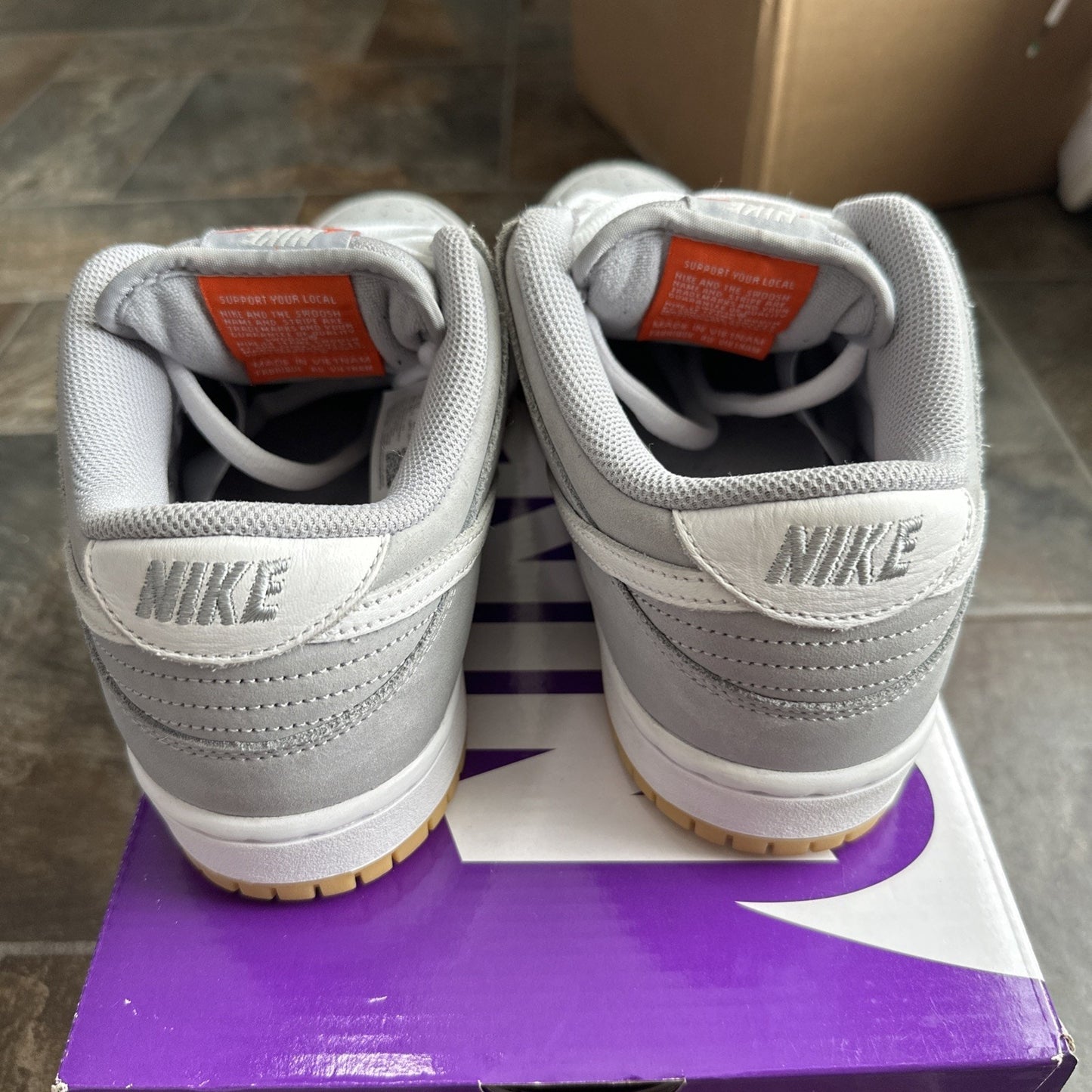 Size 8.5 - Nike SB Dunk Low Wolf Grey Gum