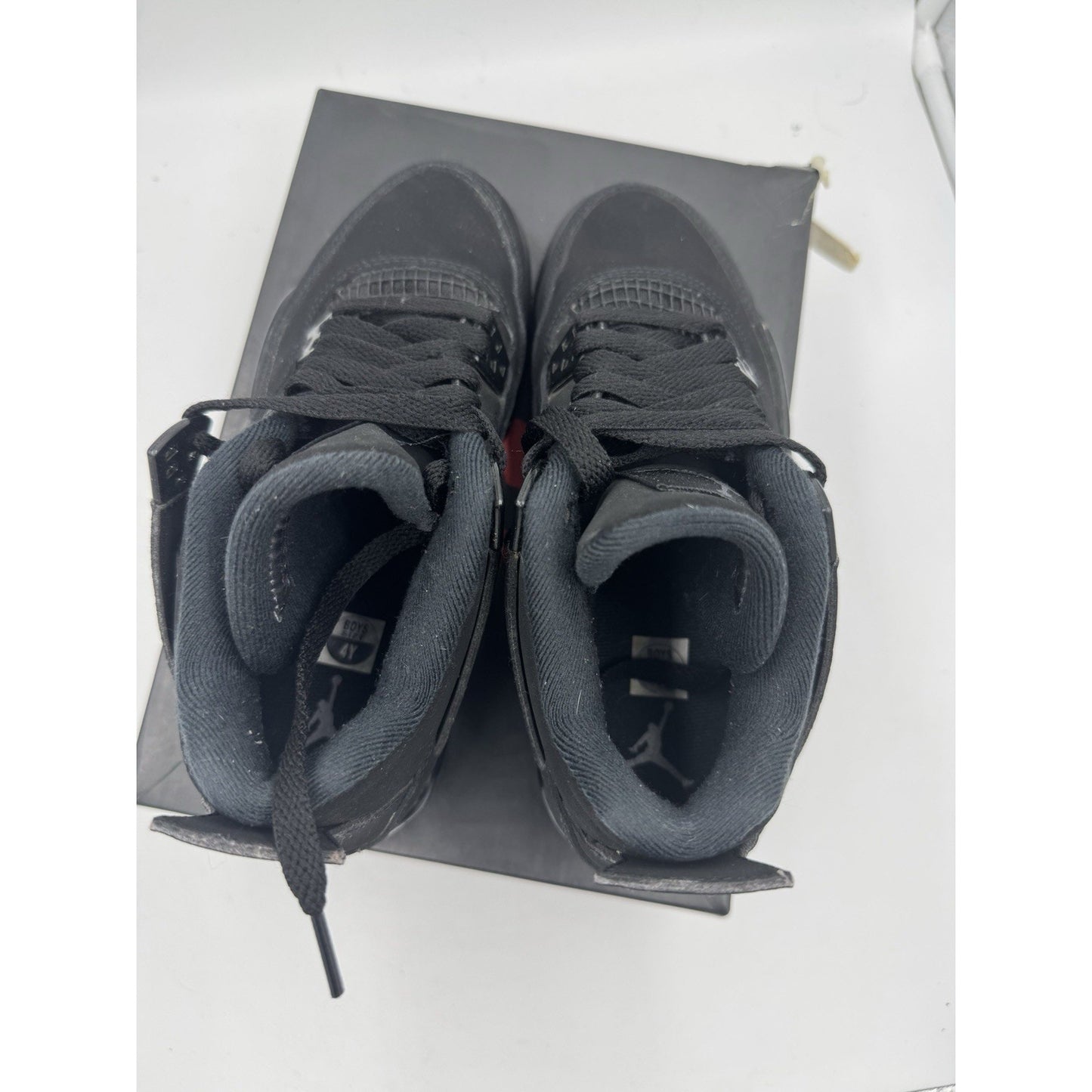 Size 4 (GS) - Jordan 4 Retro 2020 Low Black Cat