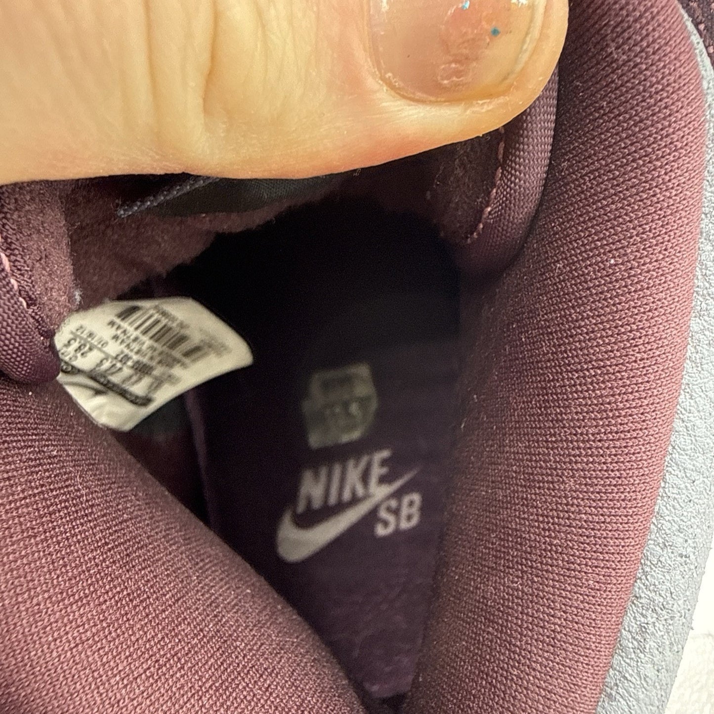 Size 10.5 - Nike Dunk Pro Sb Deep Burgundy And Gridiron Colorway