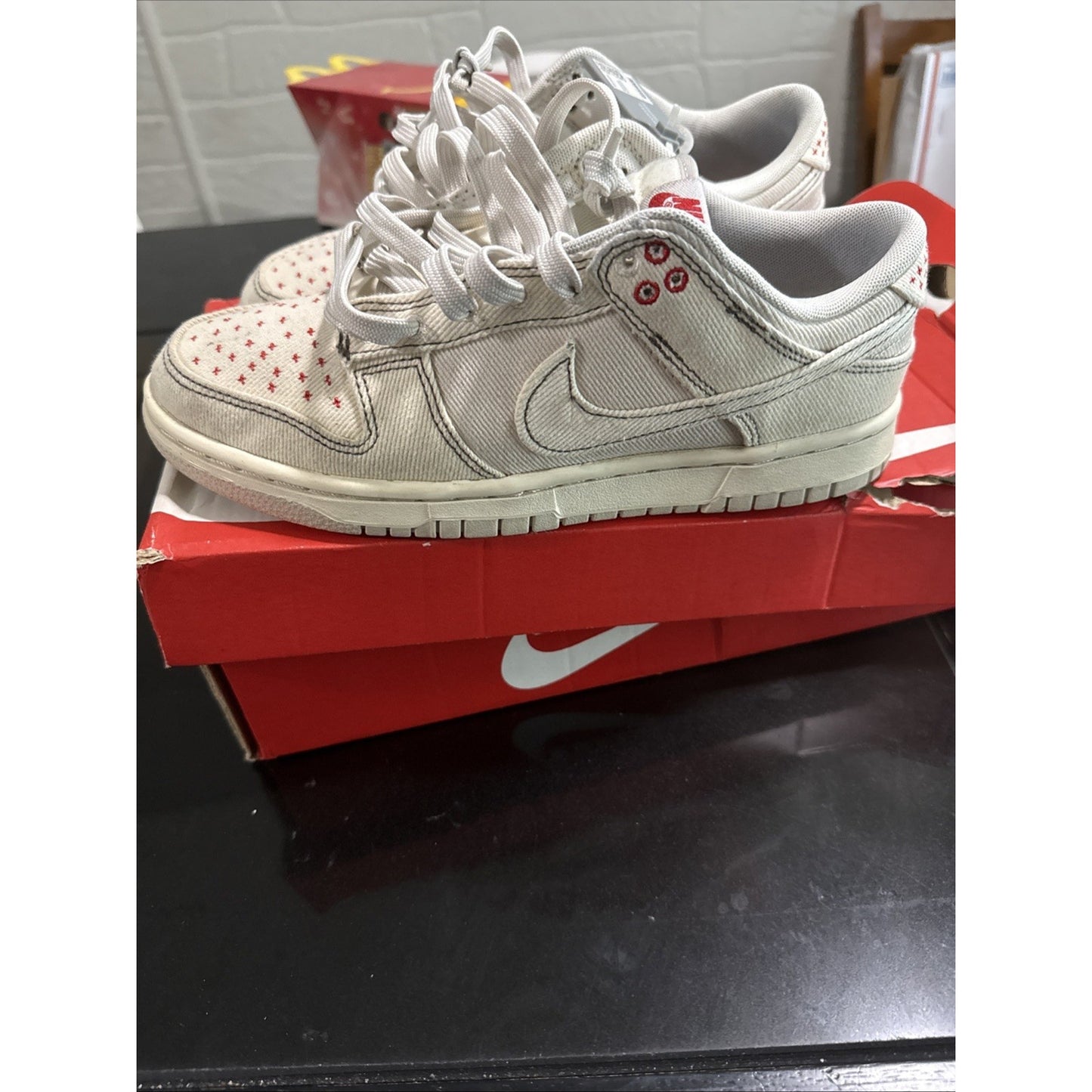 Size 7 - Nike Dunk Low Sashiko - Light Orewood Brown 2023
