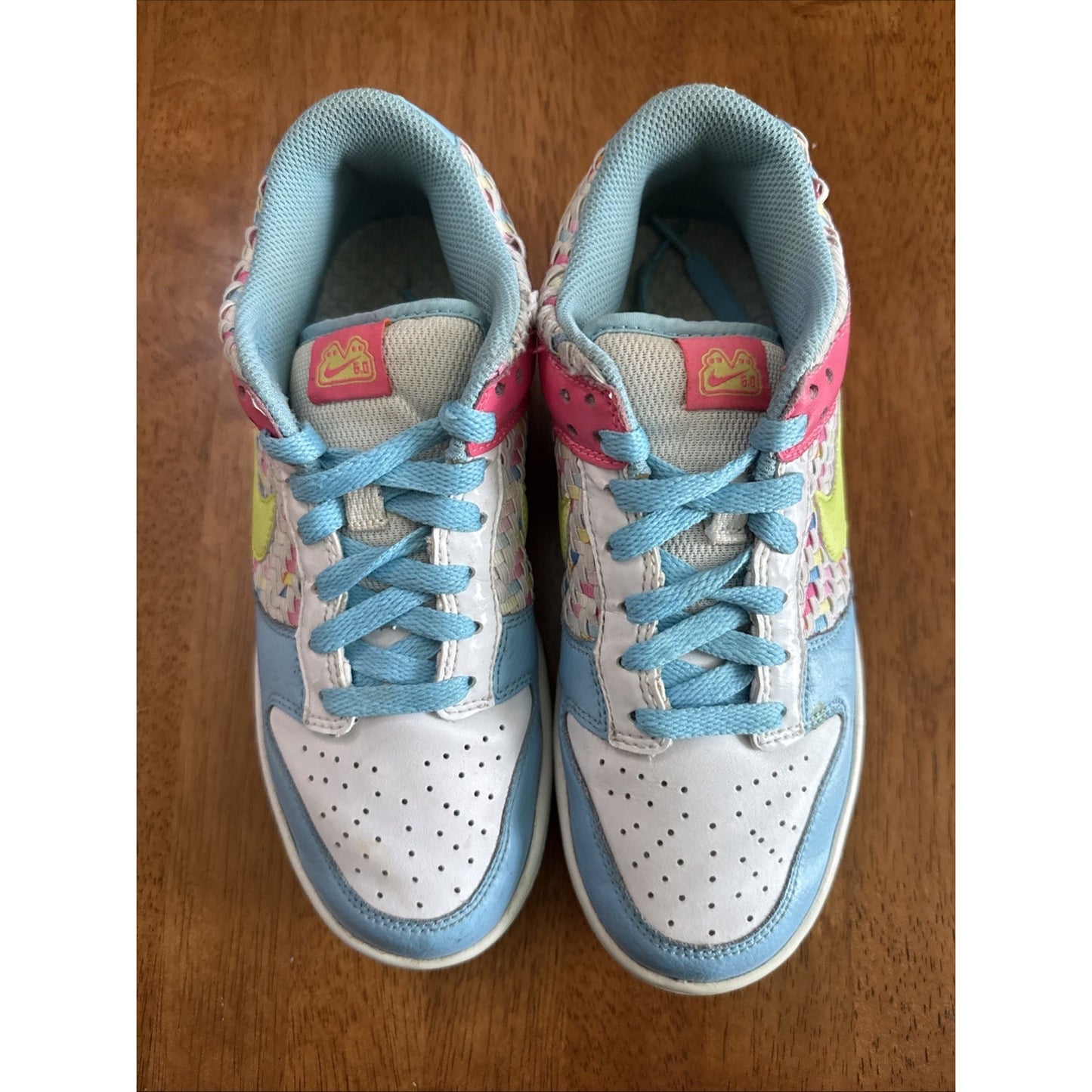 Size 7.5 - Nike Dunk 6.0 Low Woven Neon W BS412