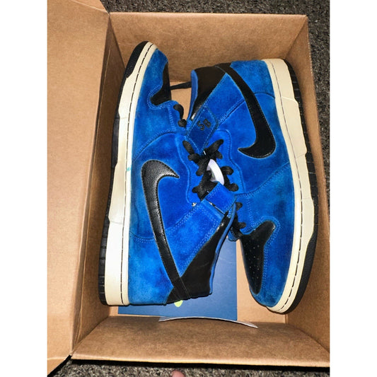Size 12 - Nike Dunk Pro Sb Mid Royal Blue Black LEP
