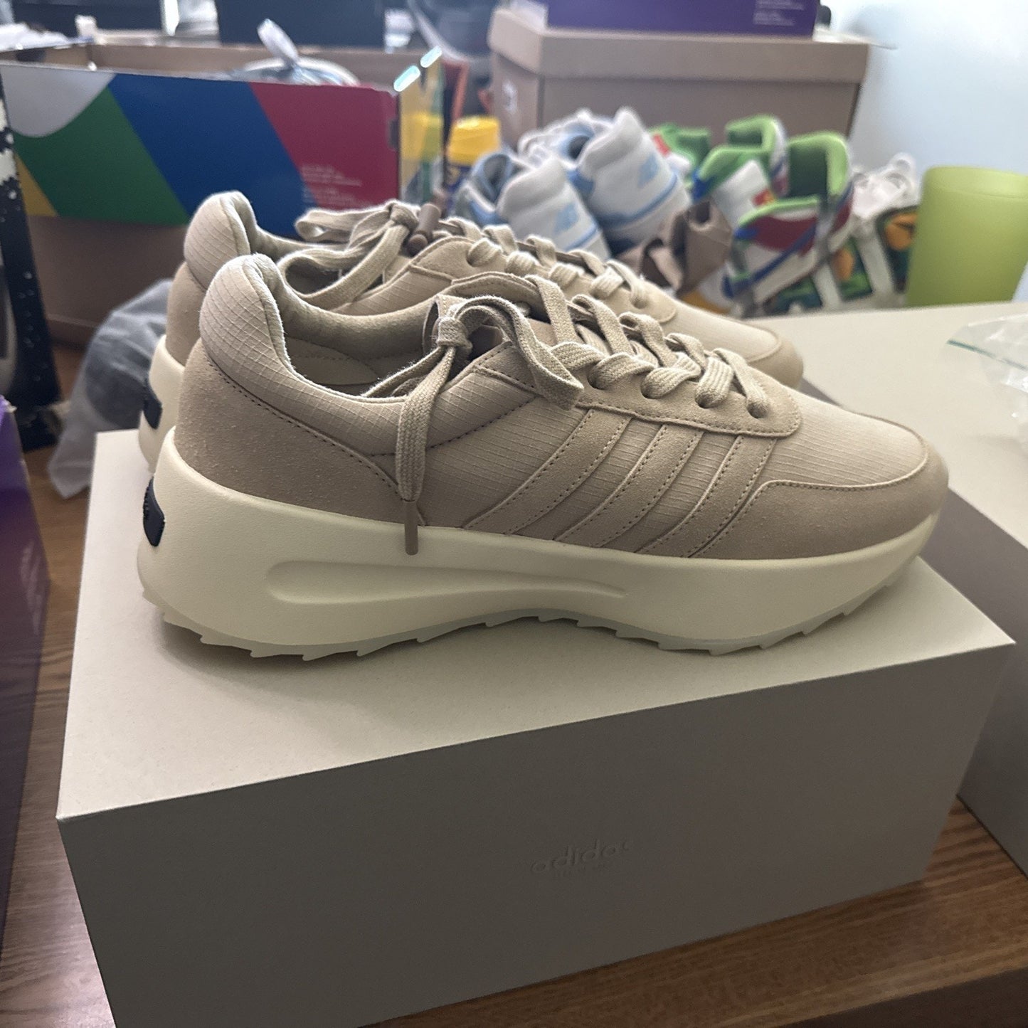 Size 9.5 - adidas Fear of God Athletics x Los Angeles Runner Clay