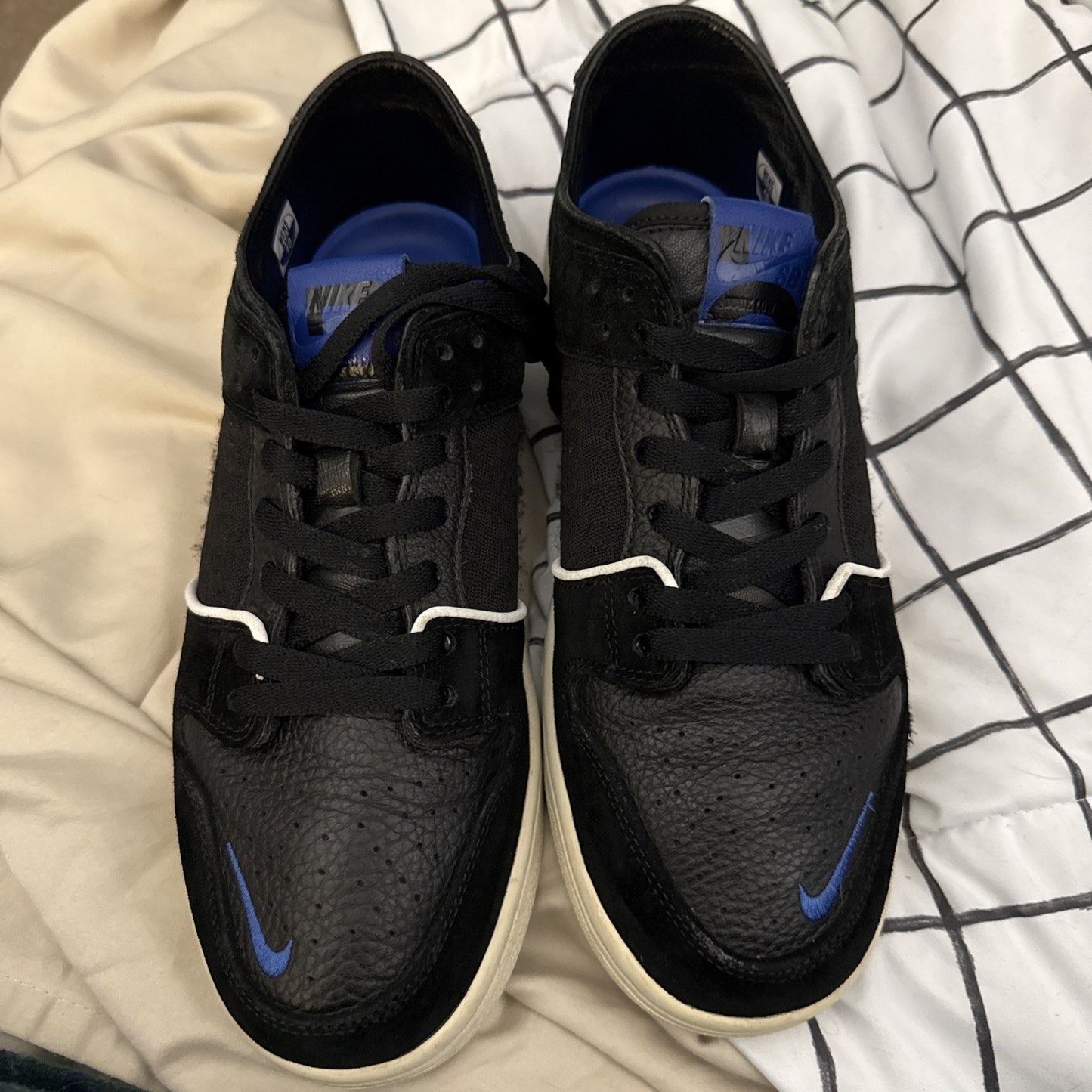Nike SB Zoom Dunk Low Pro QS Soulland Black/Game Royal Skateboarding Shoes US 10