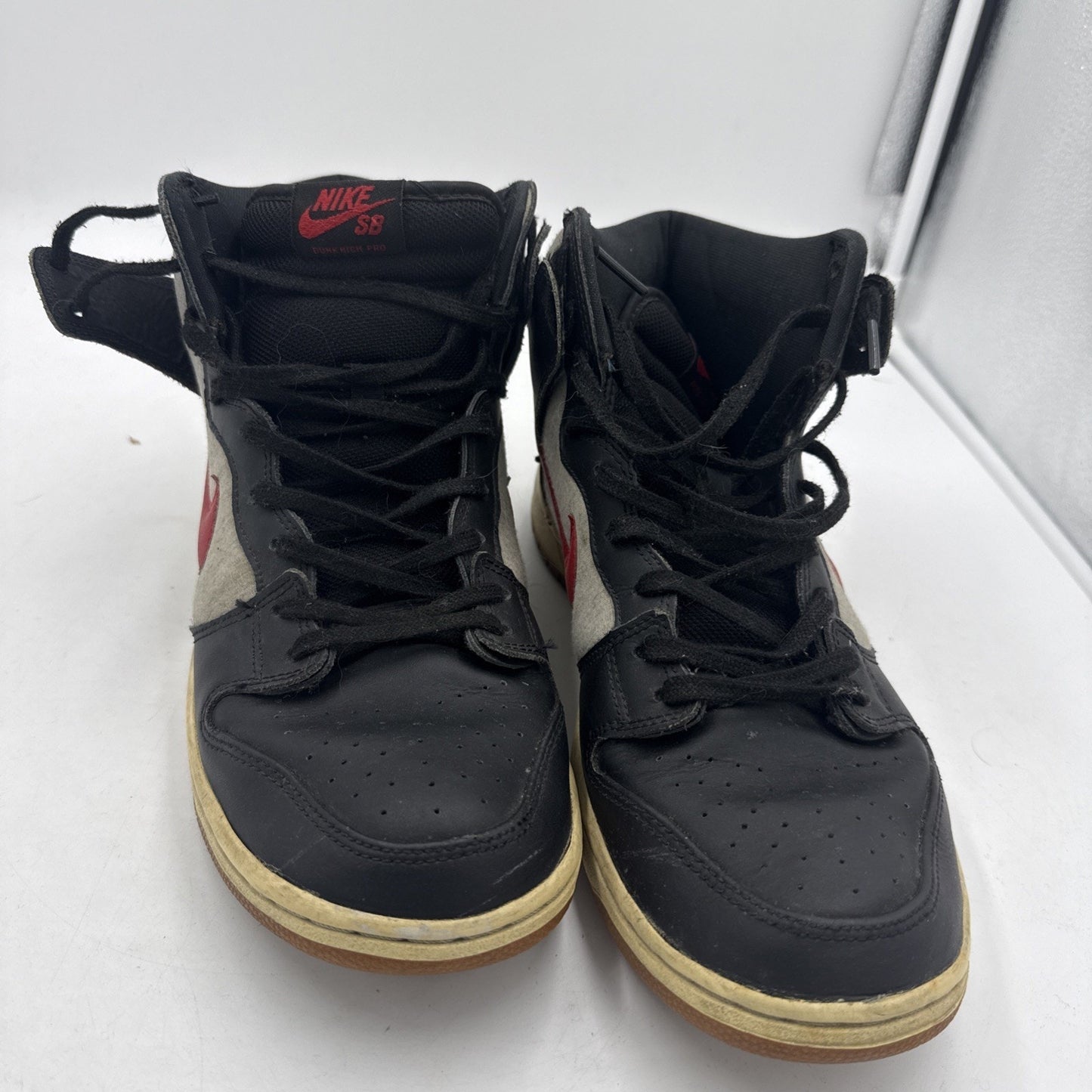 Size 11 - Nike Dunk Pro Sb High University Red Medium Gray