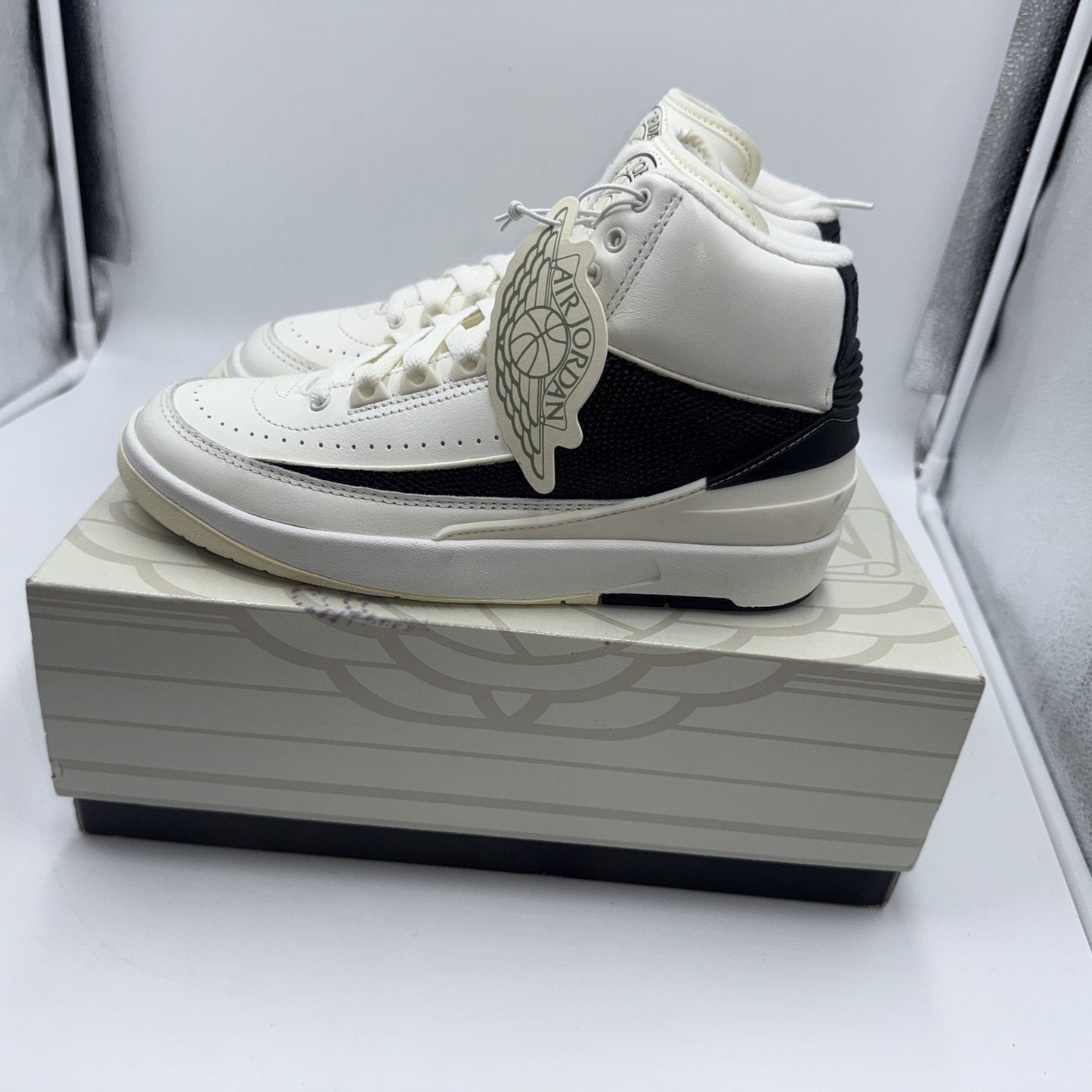 Size 7 - Air Jordan 2 Retro Sail Black W