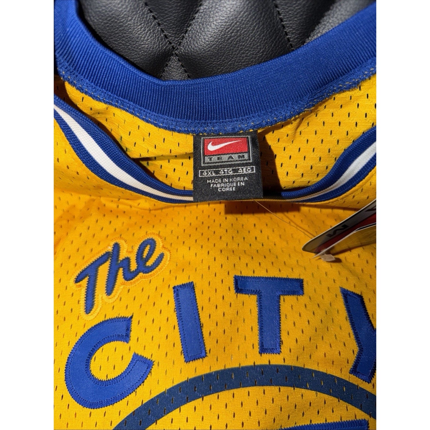 Vintage 2001 Nike Golden State Warriors Nick Van Exel City Edition Jersey 4XL