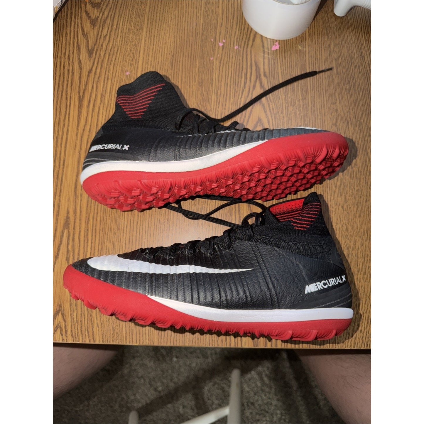 Size 6 Nike Act Flyknit Jr Mercurialx Cleat Sample Tagged