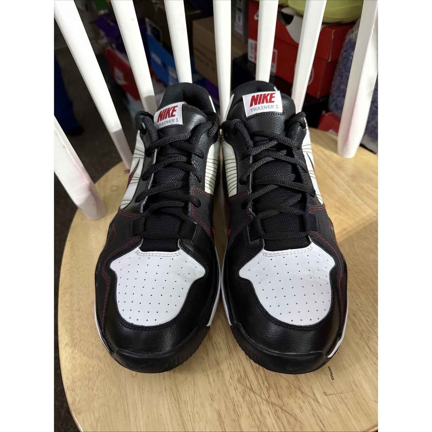 Size 12 2010 Nike Air Trainer 1 ATL Falcons 999999 Sample Tag