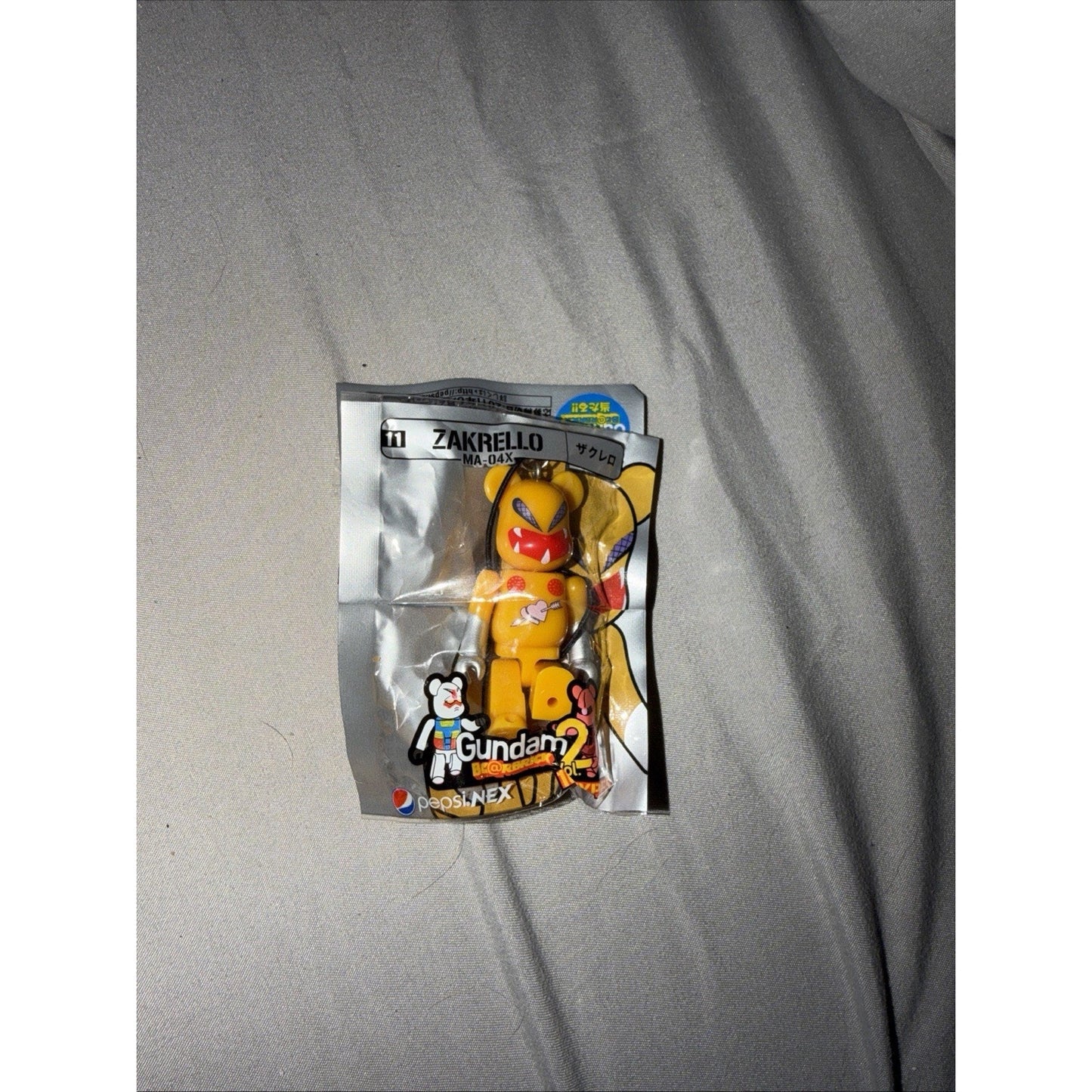 Medicom Bearbrick Gundam Zakrello Vol 2 Pepsi NEX Toy Keychain Mini Figure