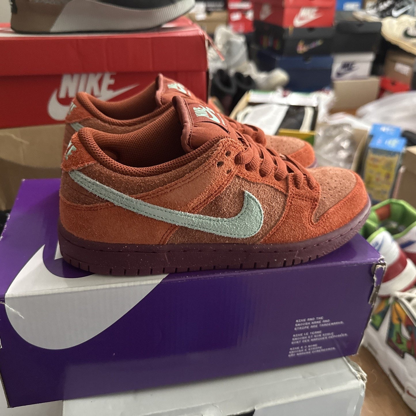 Size 5 - Nike Dunk SB Low Mystic Red
