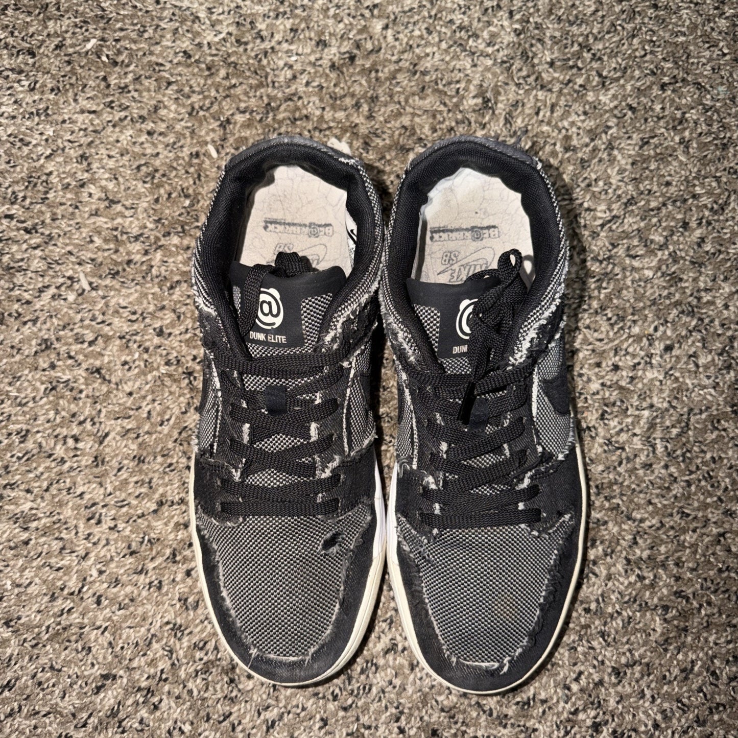 Size 10 - Medicom Toy x Nike SB Dunk Elite Low Black