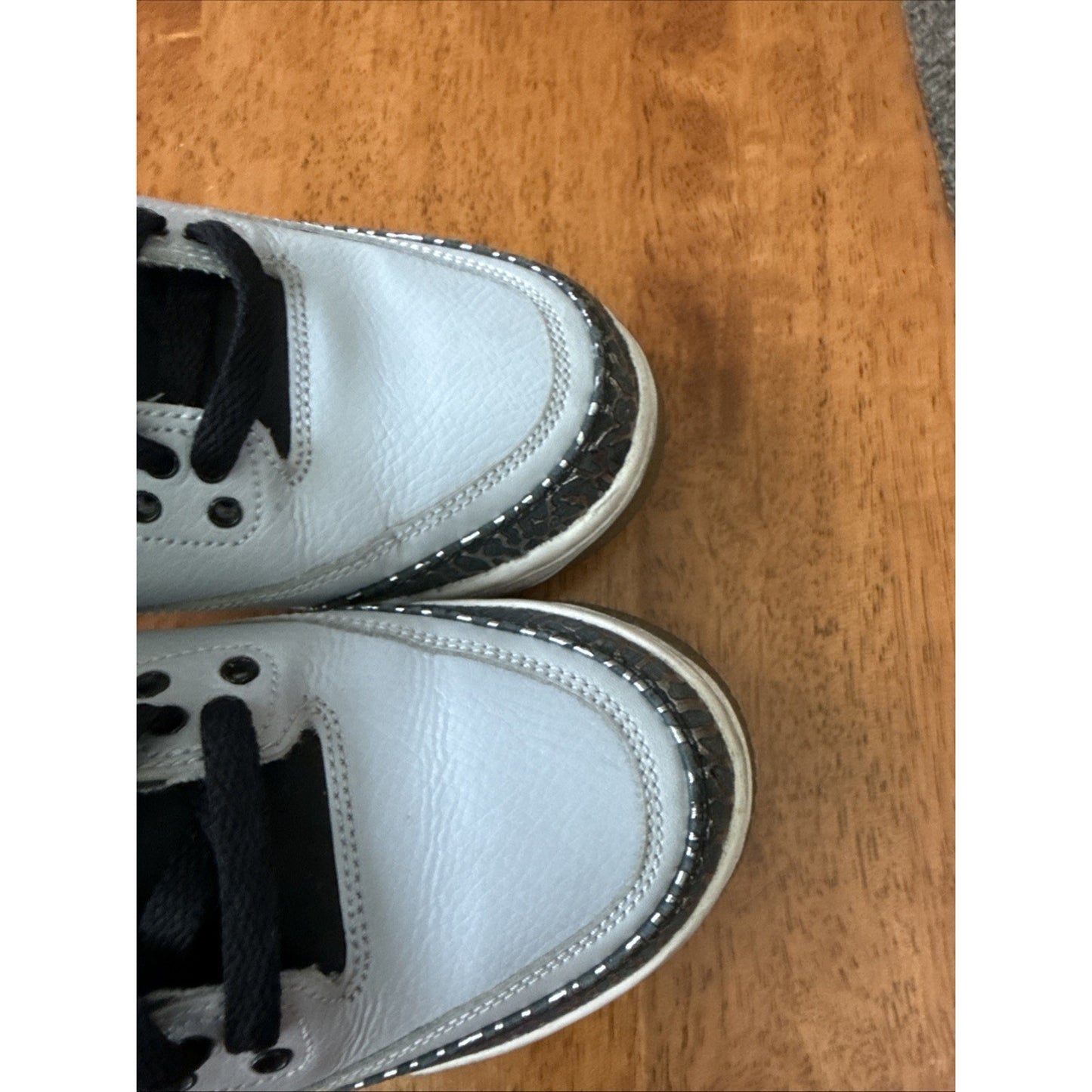Size 6.5y Jordan 3 Retro Wolf Grey 398614-004 BS247
