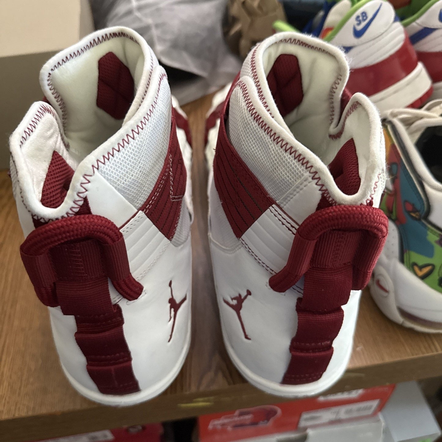 Size 18 Jordan Force Cleat Cv1665-100 Oklahoma University OU“Sample” Pair NBS315