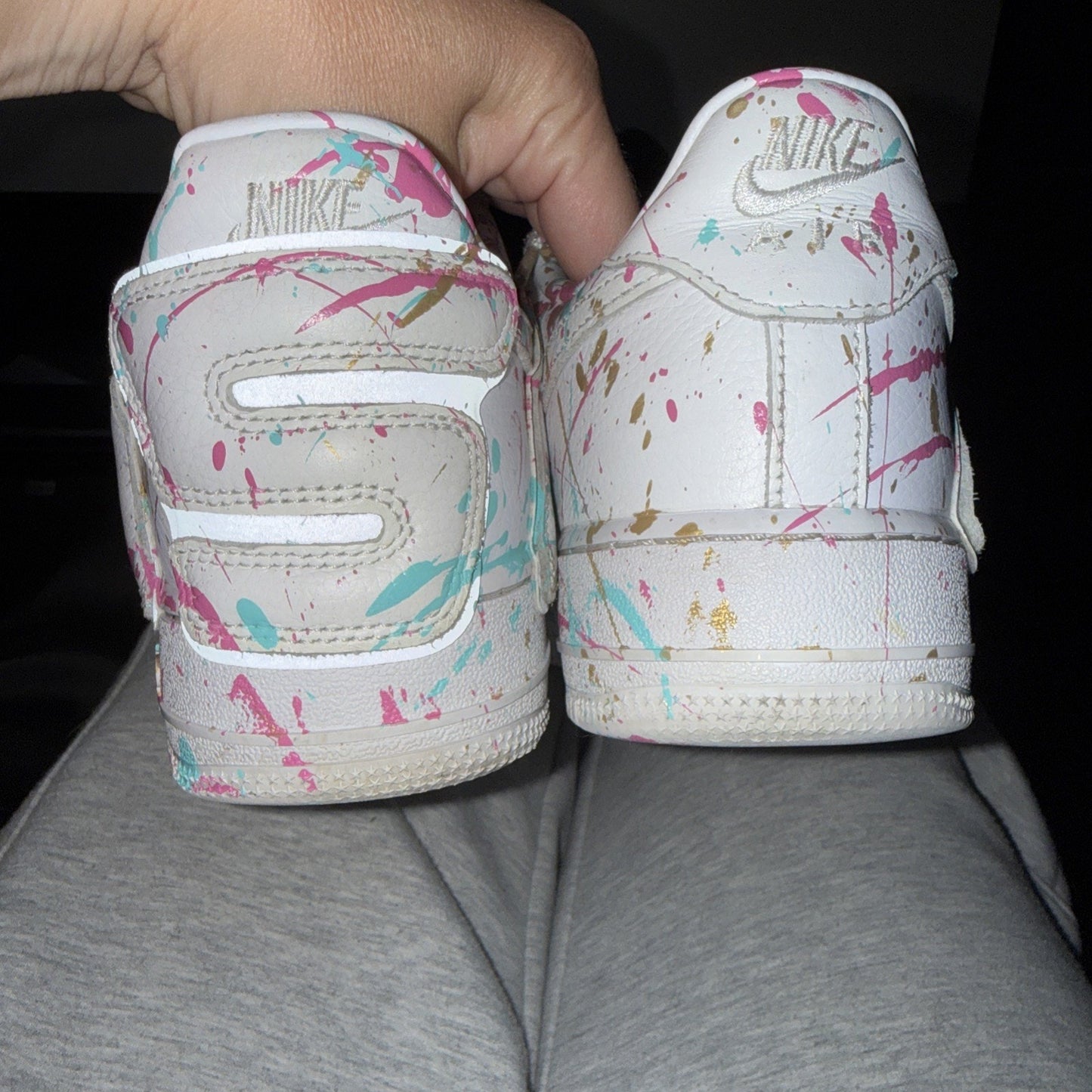 Sz 9.5 - Cactus Plant Flea Market x Nike Air Force 1 Prem 2024 Low White Custom