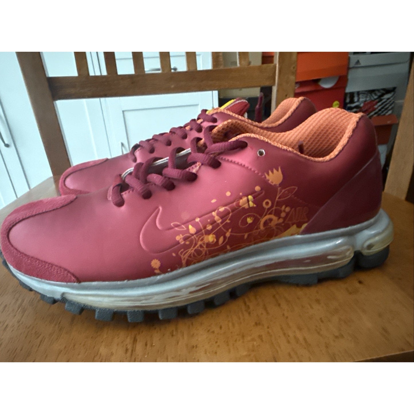 Size 7 - Nike Air Max 03 Red - 314207-661 Very Rare Hard The Find Shoes BS144