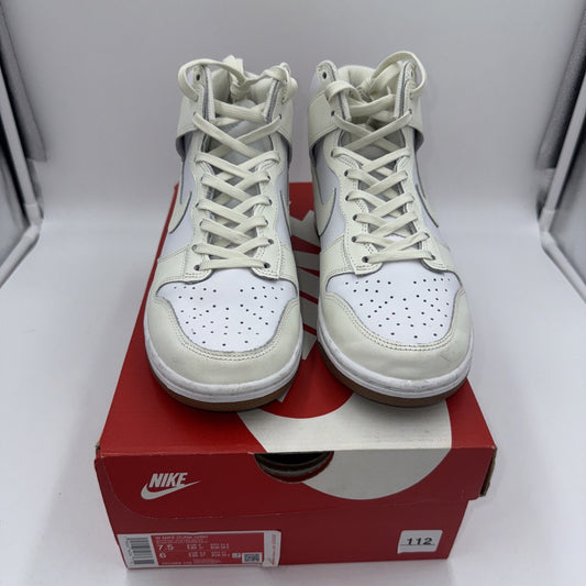 Size 7.5 - Nike Dunk High Sail Gum W