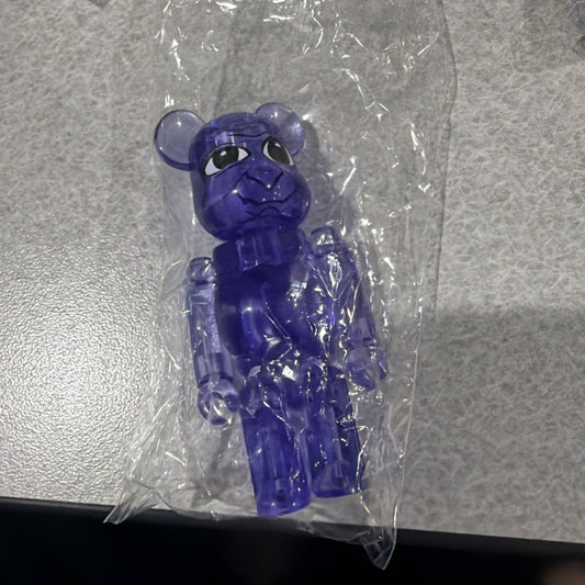 Medicom Toy Be@rbrick 100% Purple Transparent Art Toy Figure