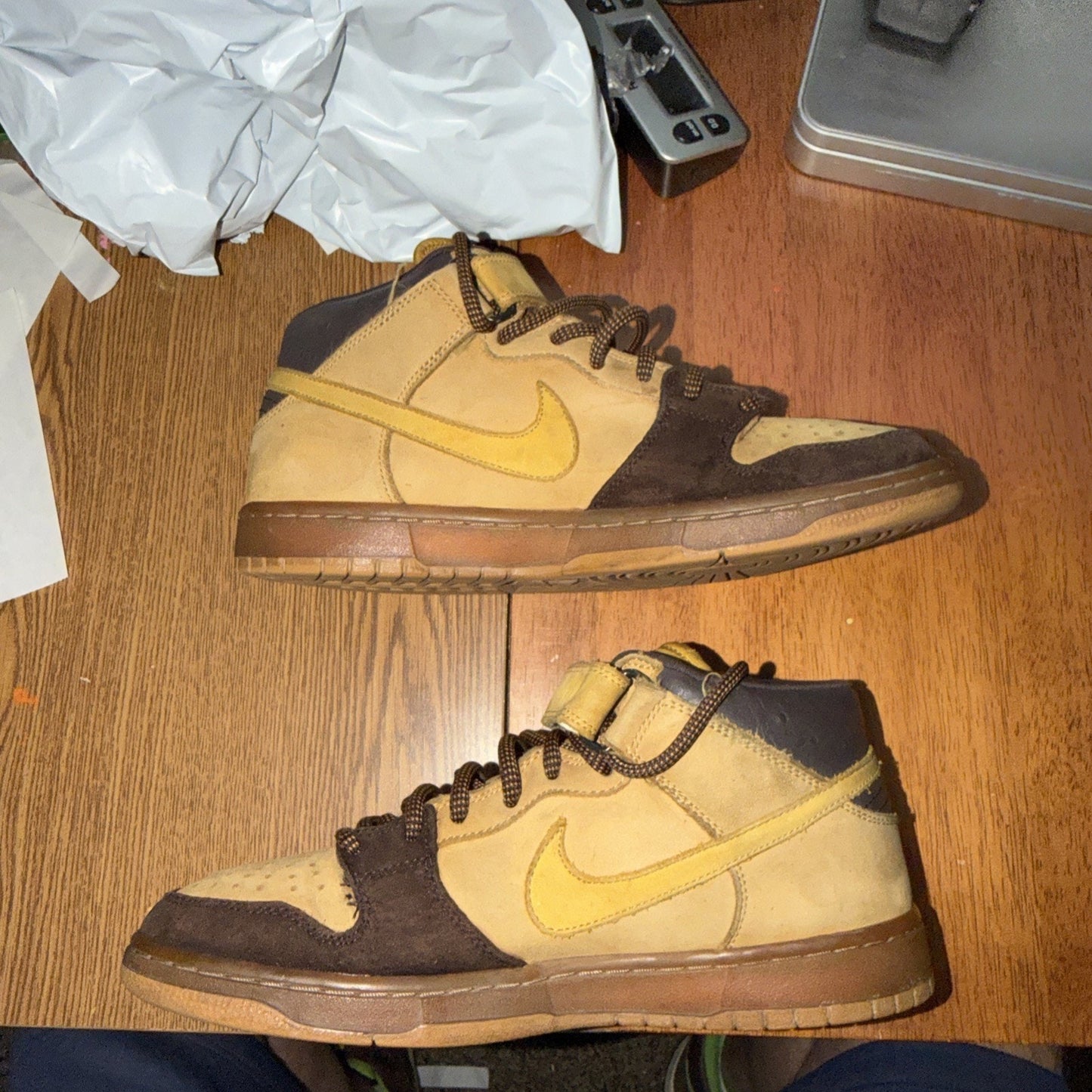 Size 9 - Nike Dunk Pro SB Mid Wheat Bronze ￼